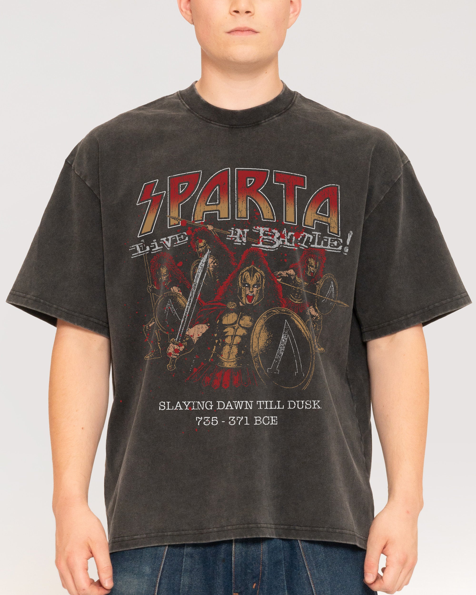 Sparta World Tour Black Stone Oversized Tee