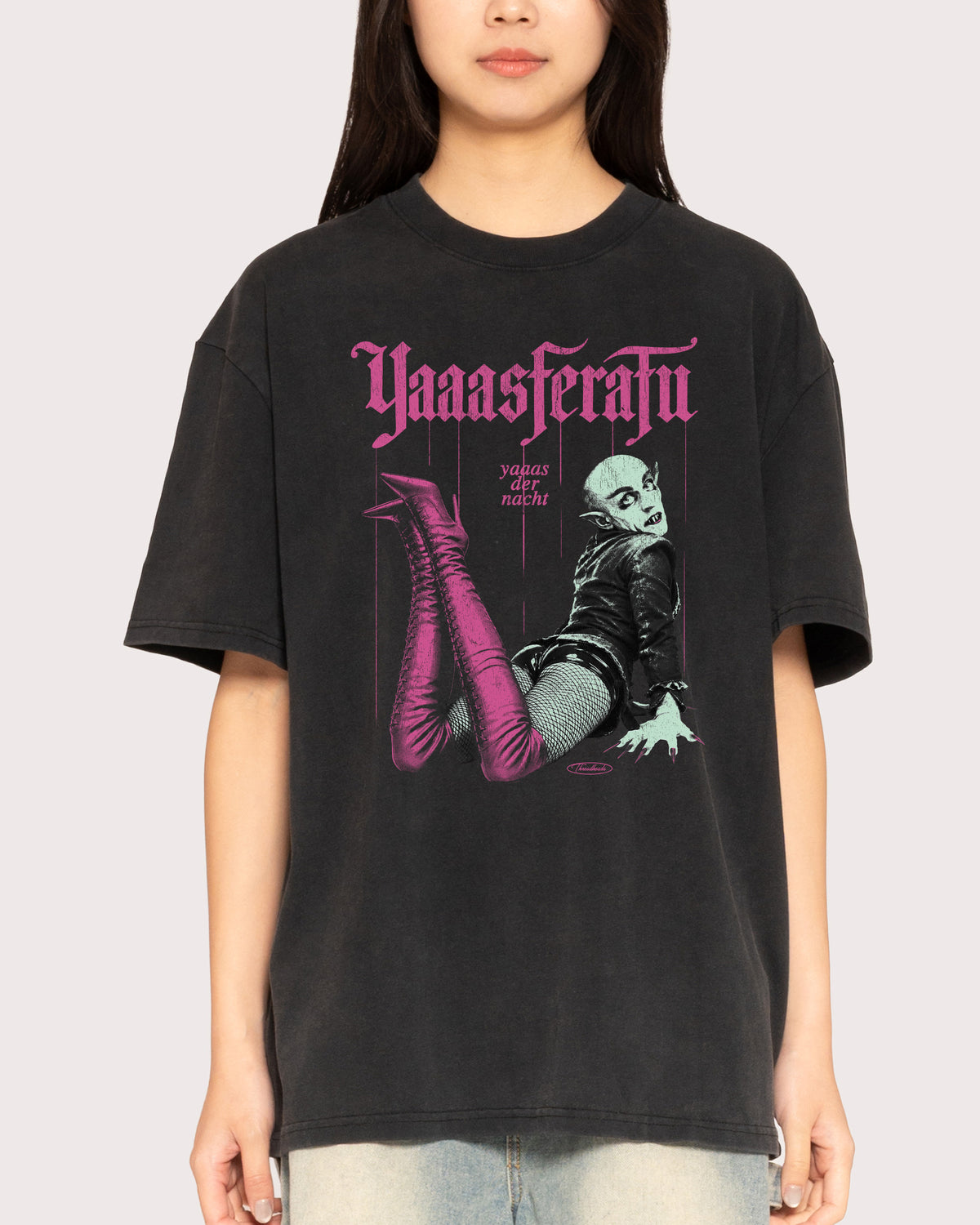 Yaassferatu Black Stone Oversized Tee