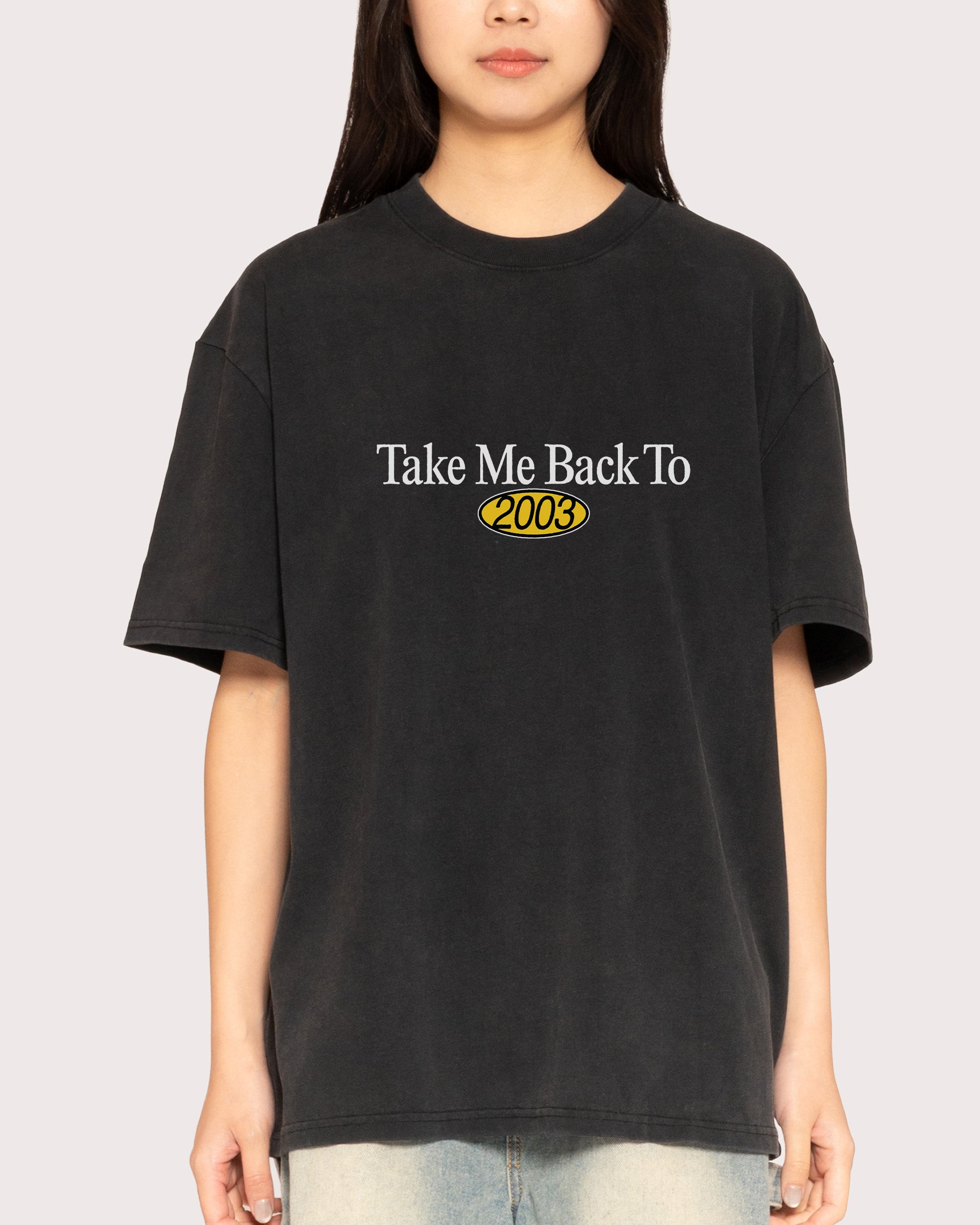Back to 2003 Black Stone Oversized Tee