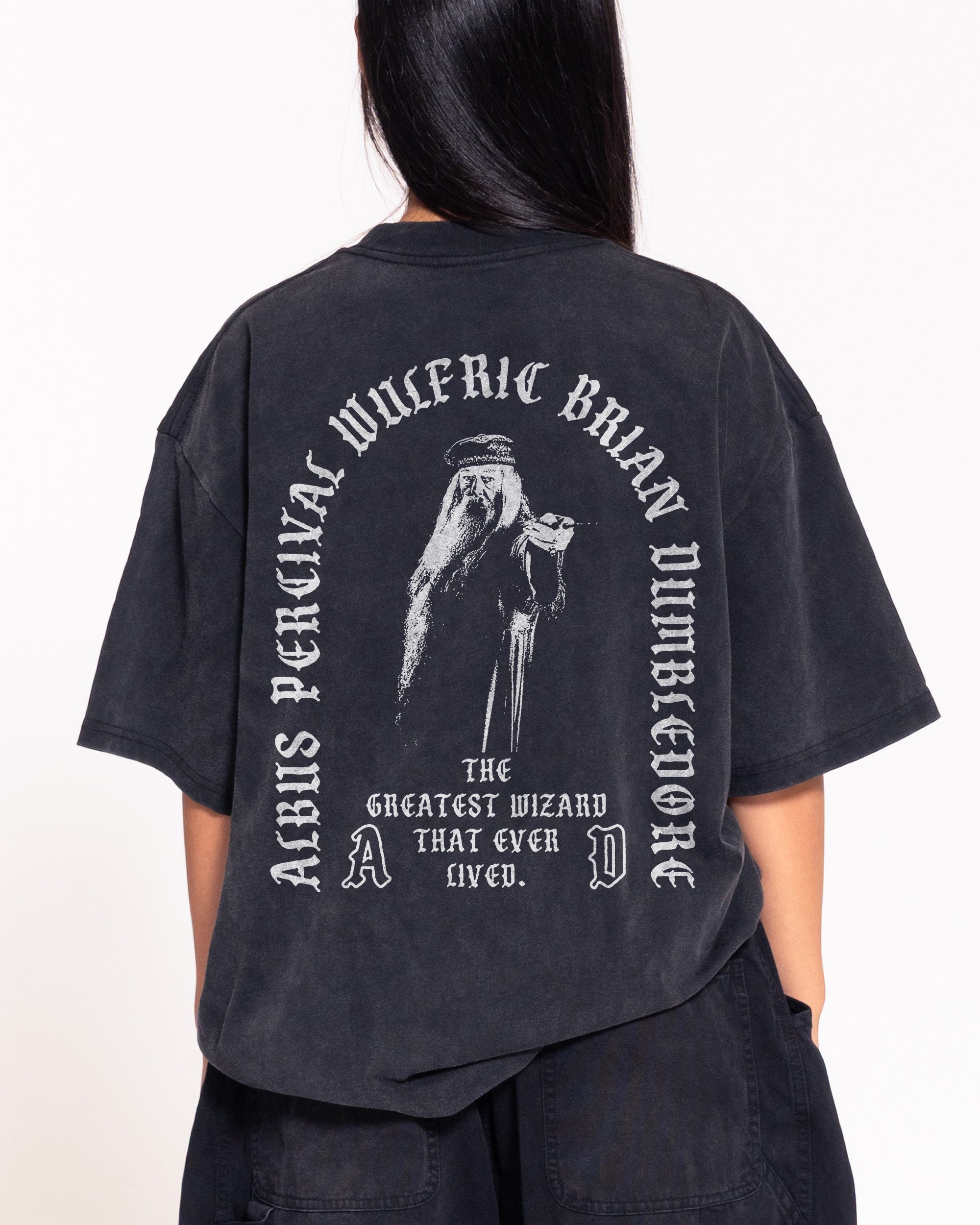 Dumbledore Black Oversized Tee