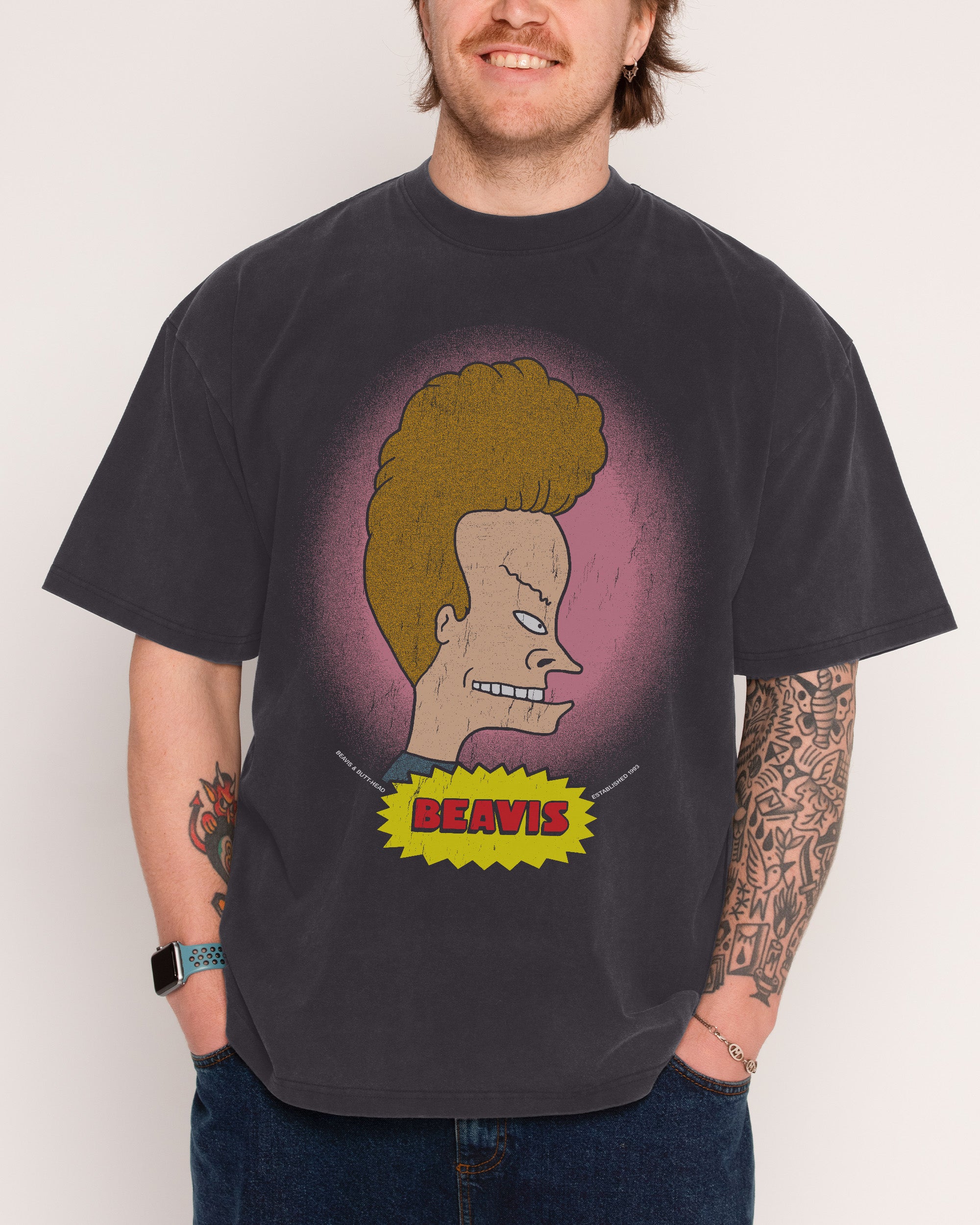 Face Off Black Wash Tee