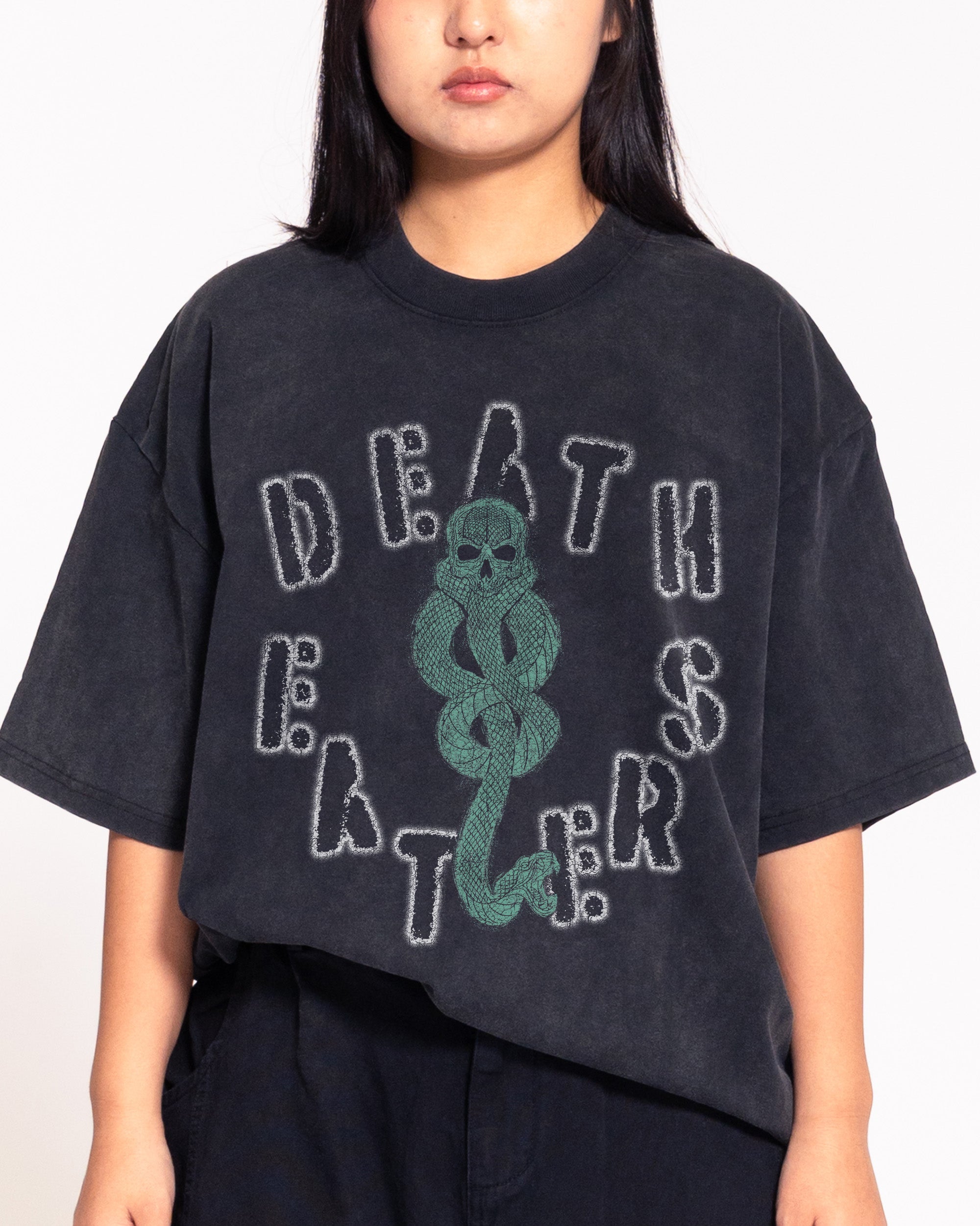 Death Eaters Black Oversized Tee