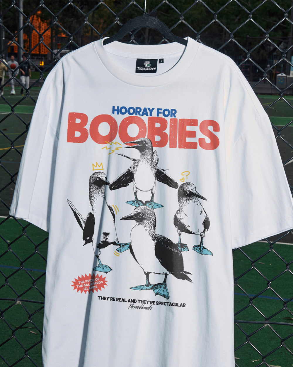 Hooray for Boobies Oversized Tee