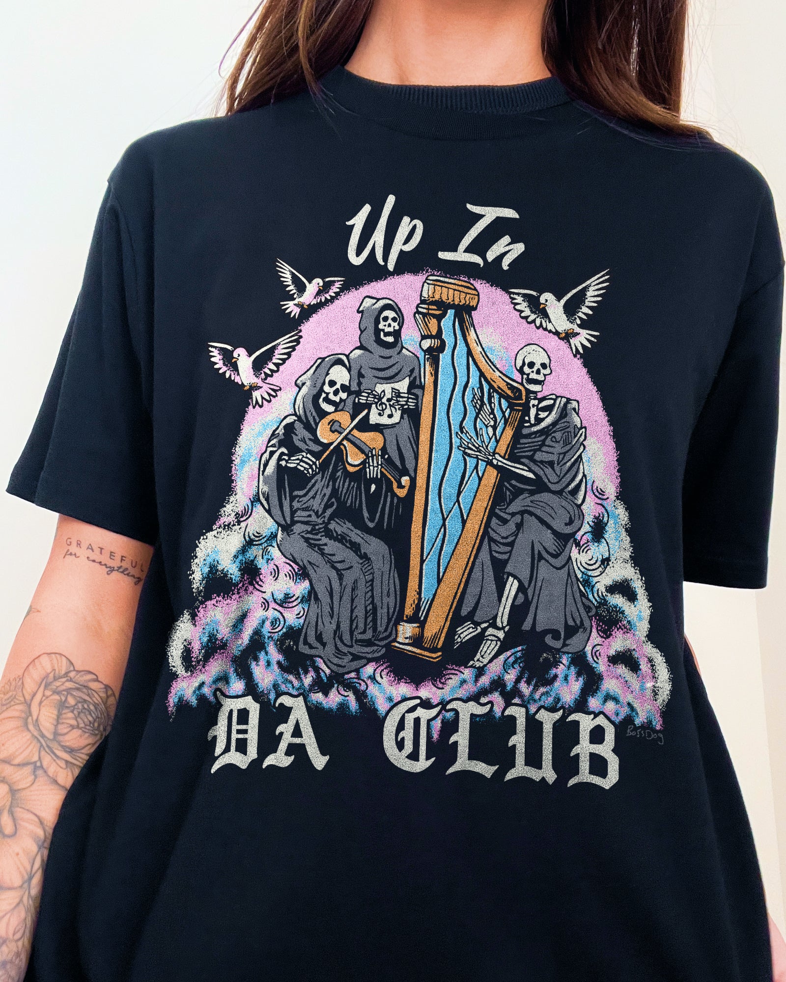 Up In Da Club T-Shirt Australia Online #colour_black