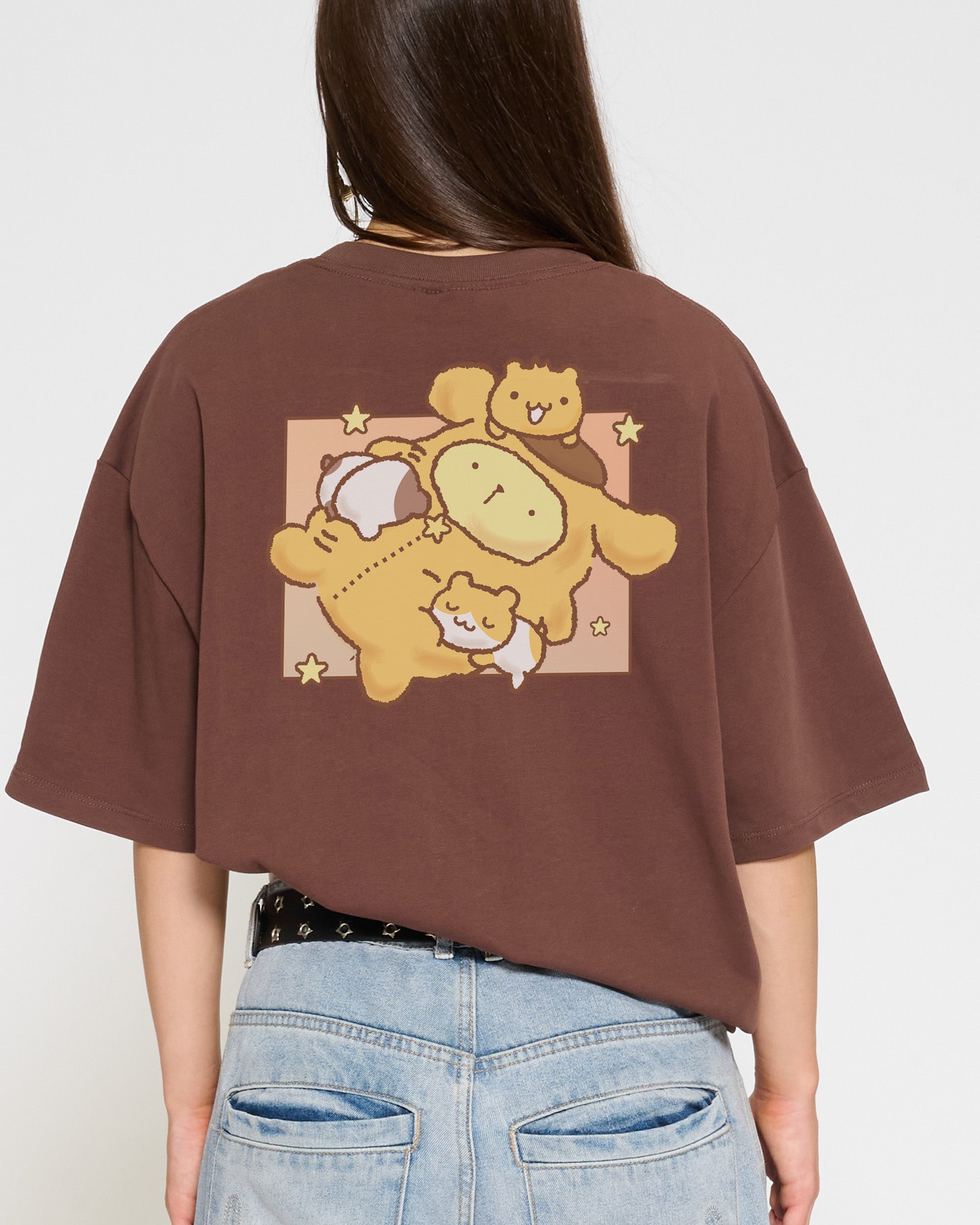Pompompurin Nap Oversized Tee Official Hello Kitty and Friends collab Threadheads