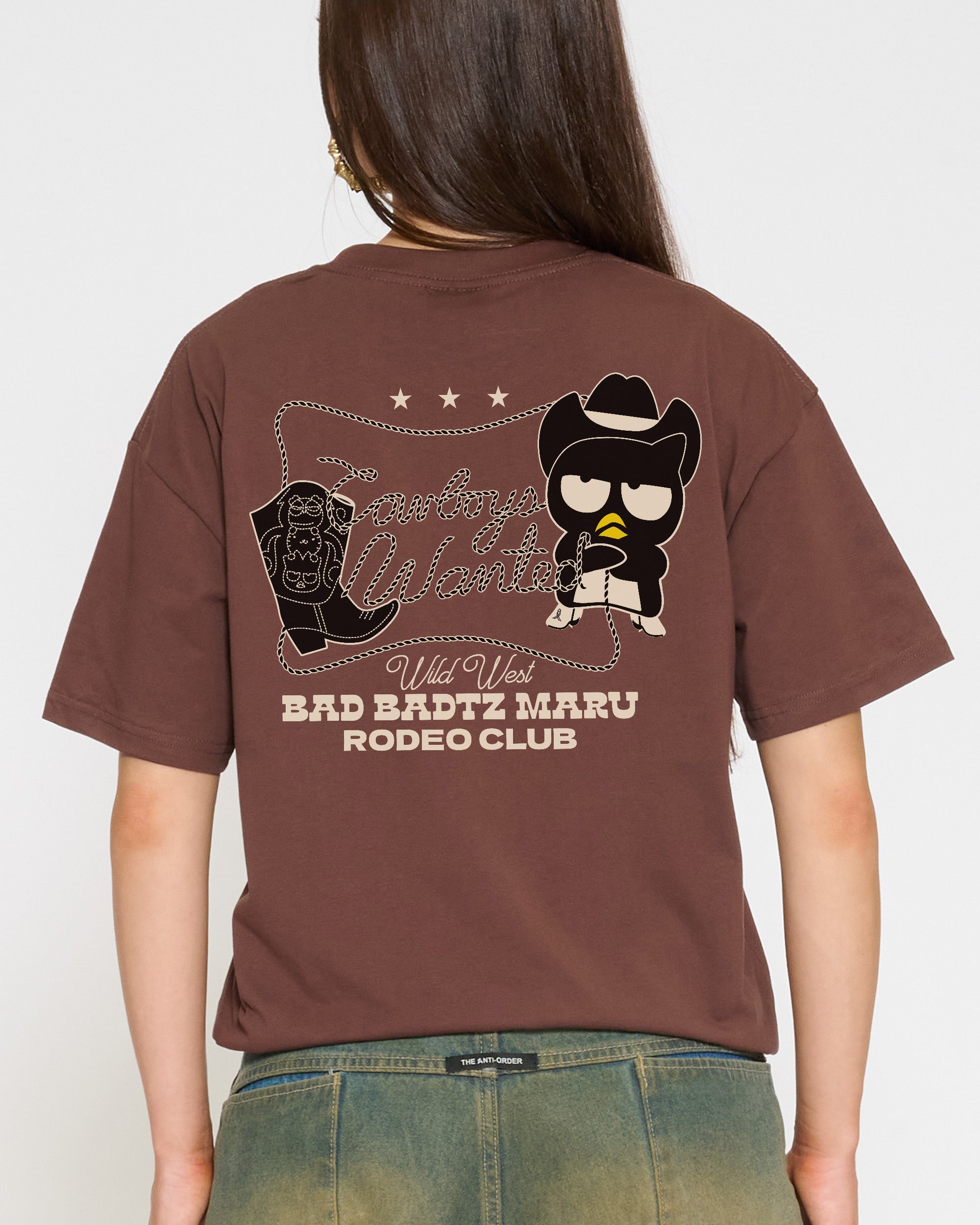 Bad Badtz-Maru Rodeo Club T-Shirt Official Hello Kitty and Friends collab Threadheads