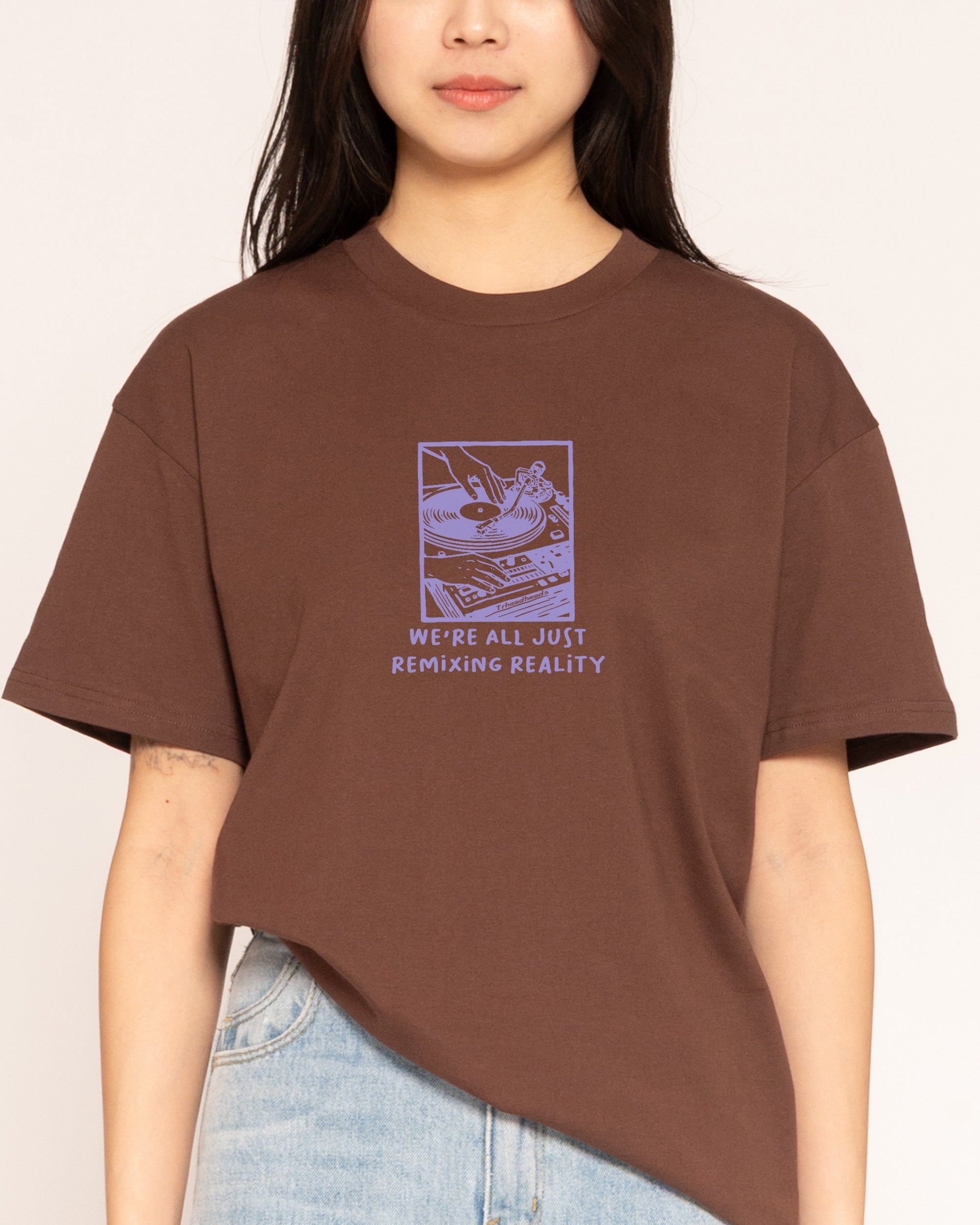Remixing Reality Brown T-Shirt