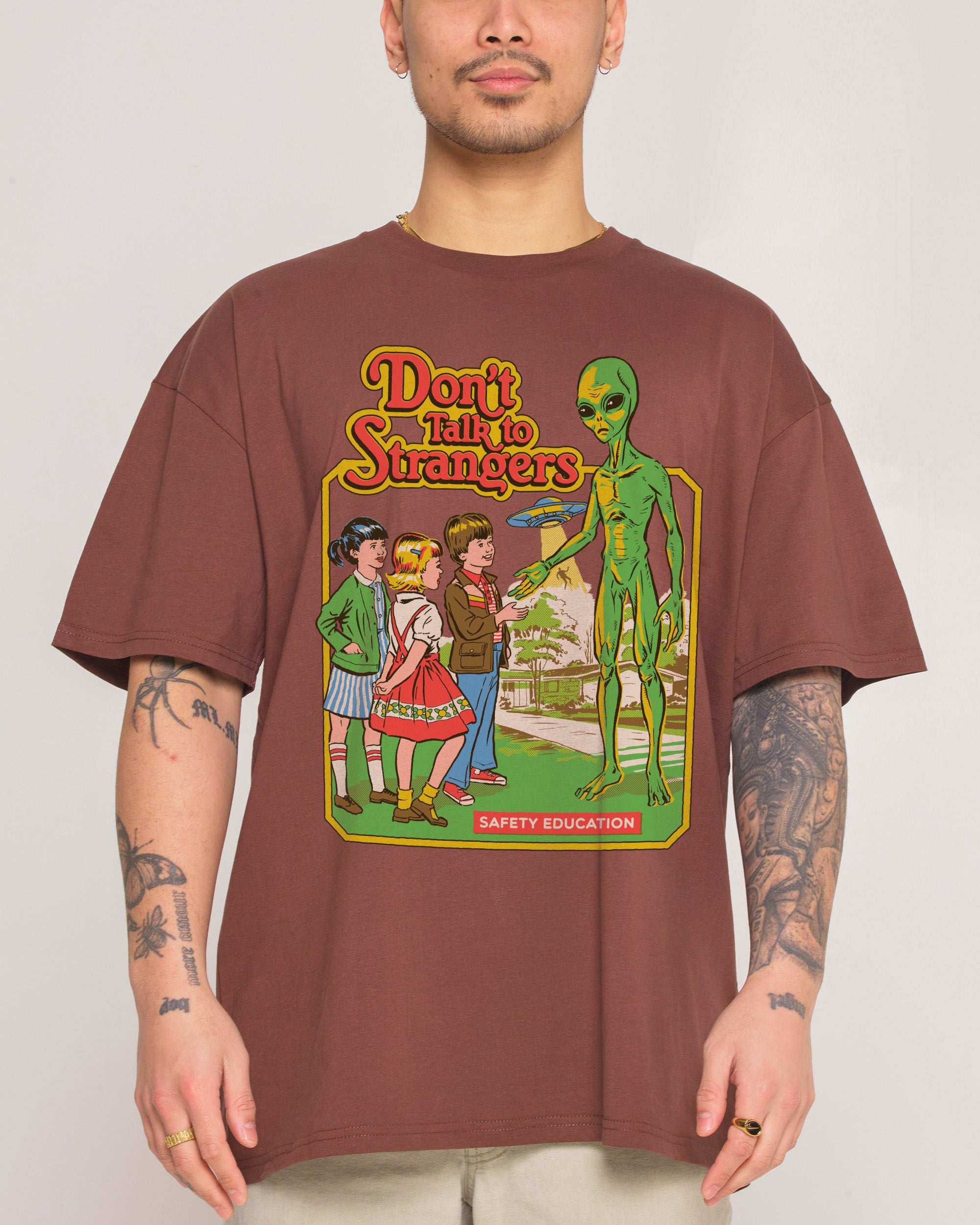 Don't Talk To Strangers T-Shirt | Designed by Steven Rhodes