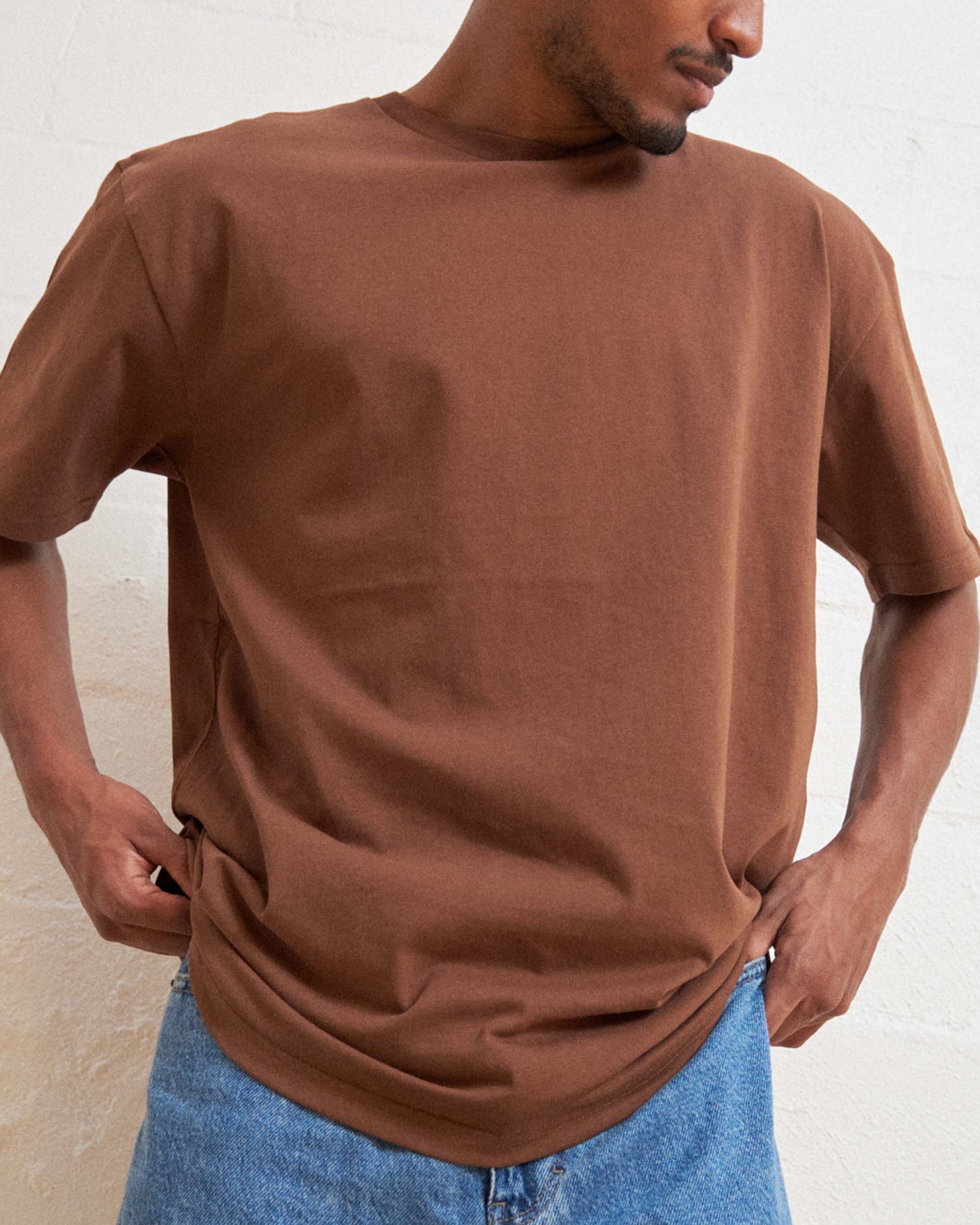 Classic Tee 5-Pack: Grey, Charcoal, Brown, Natural, White Australia Online