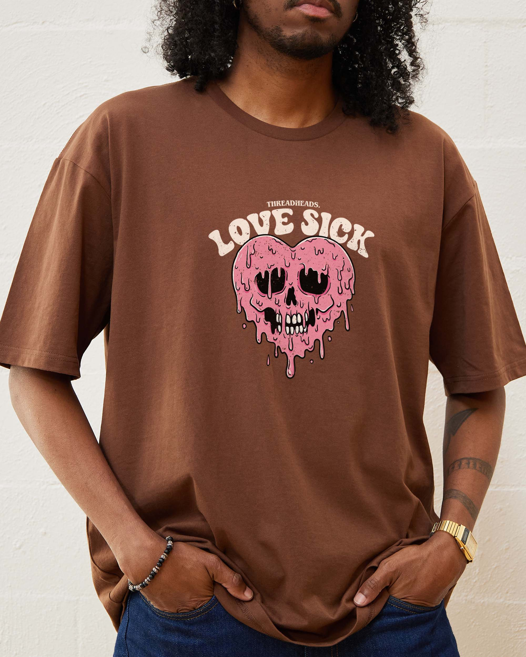 Love Sick T-Shirt Australia Online Brown
