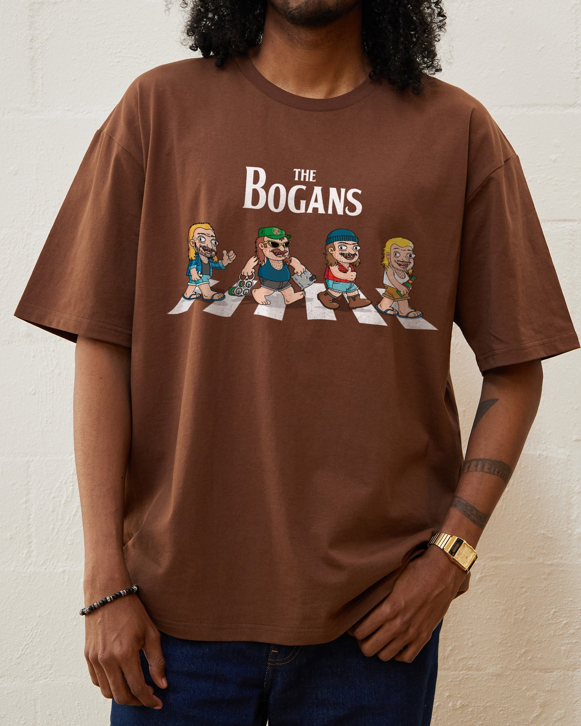 Bogan Abbey Road T-Shirt Australia Online Brown