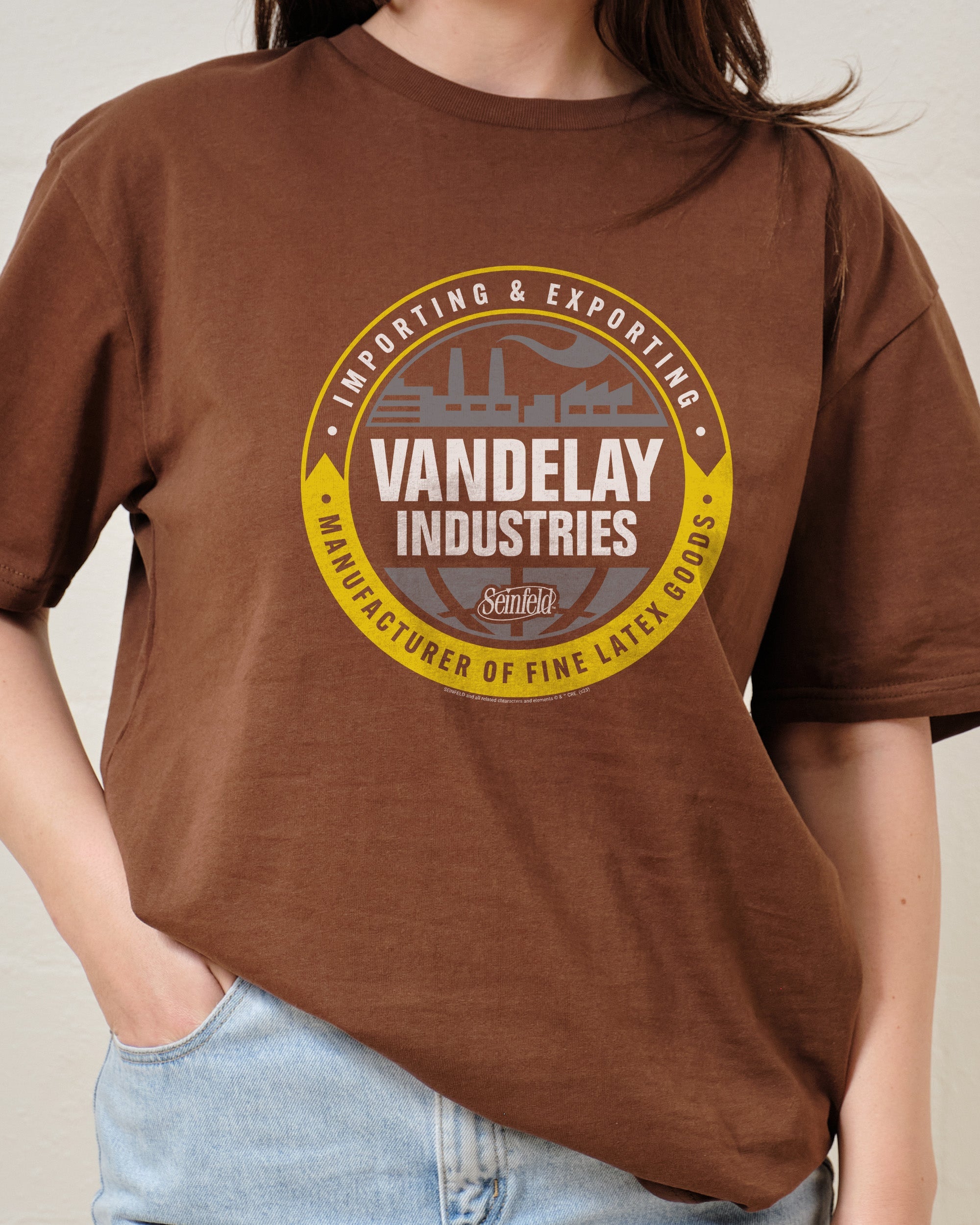 Vandelay Industries Logo T-Shirt Australia Online Brown