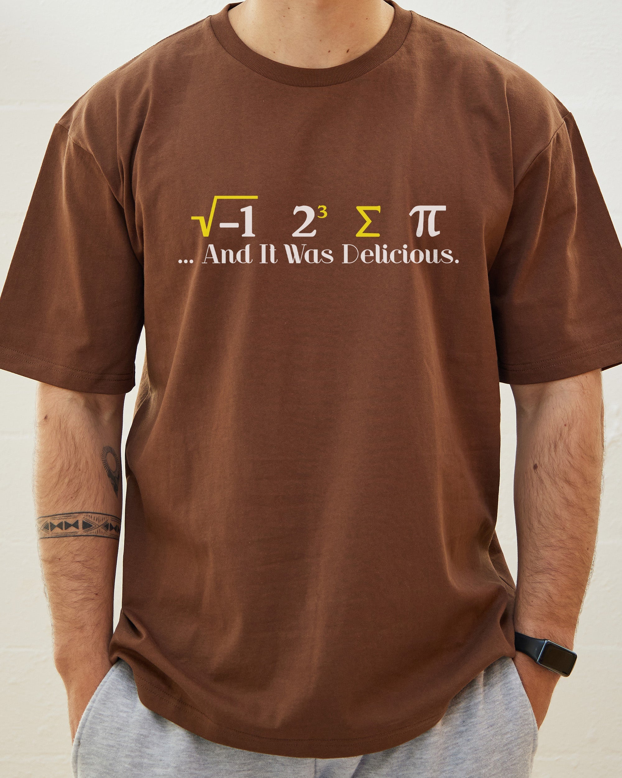 I 8 Sum Pi T-Shirt Australia Online Brown