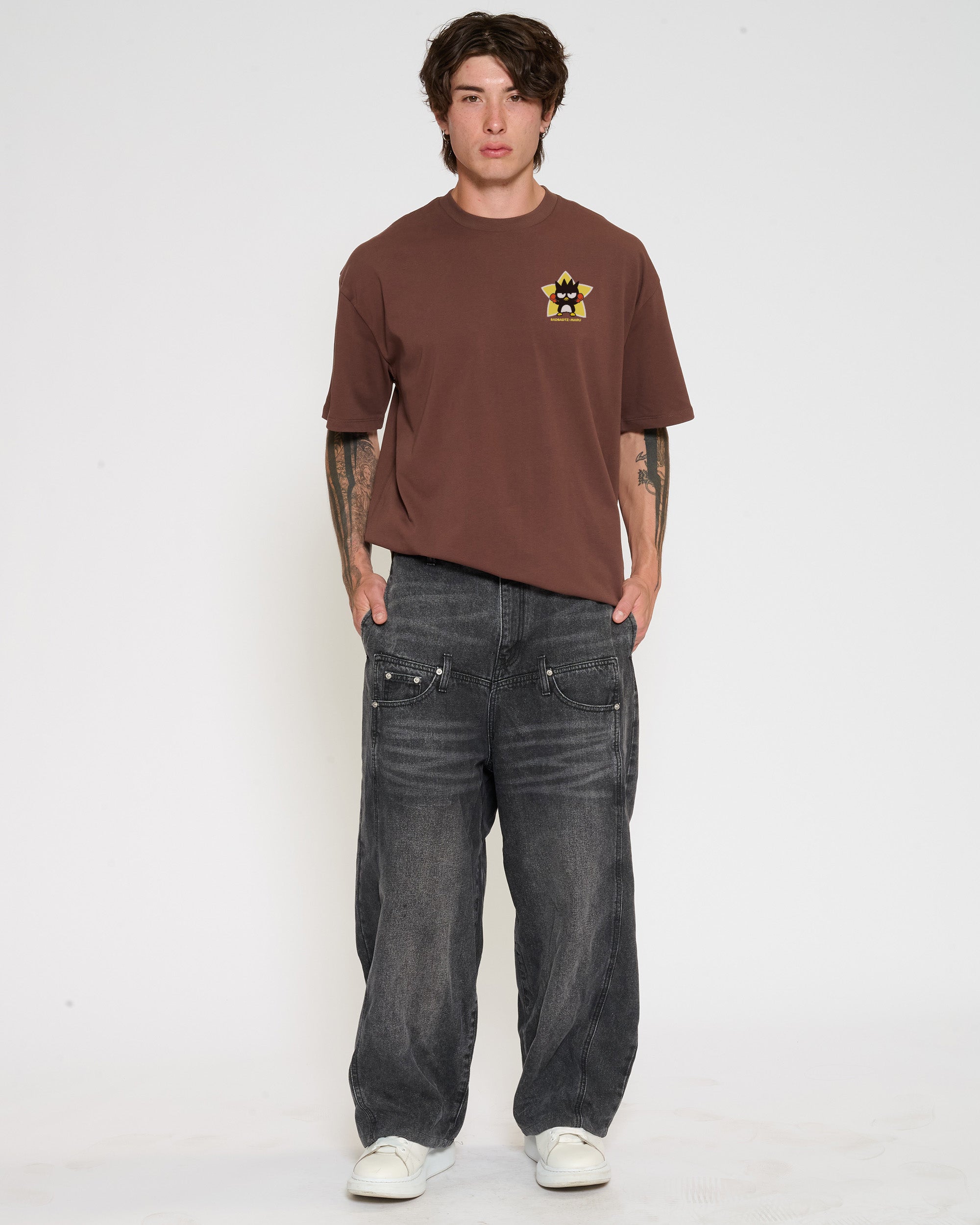 Bad Badtz-Maru Training Trouble Oversized Tee Official Hello Kitty and Friends collab Threadheads