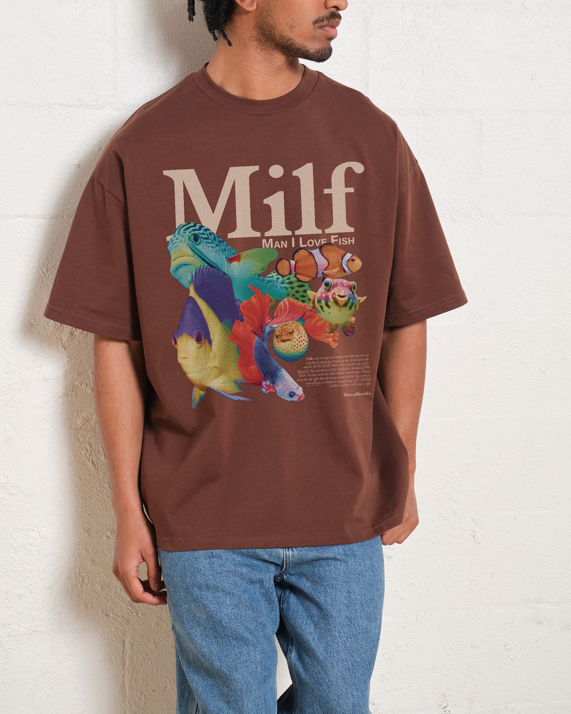 Man I Love Fish Oversized Tee