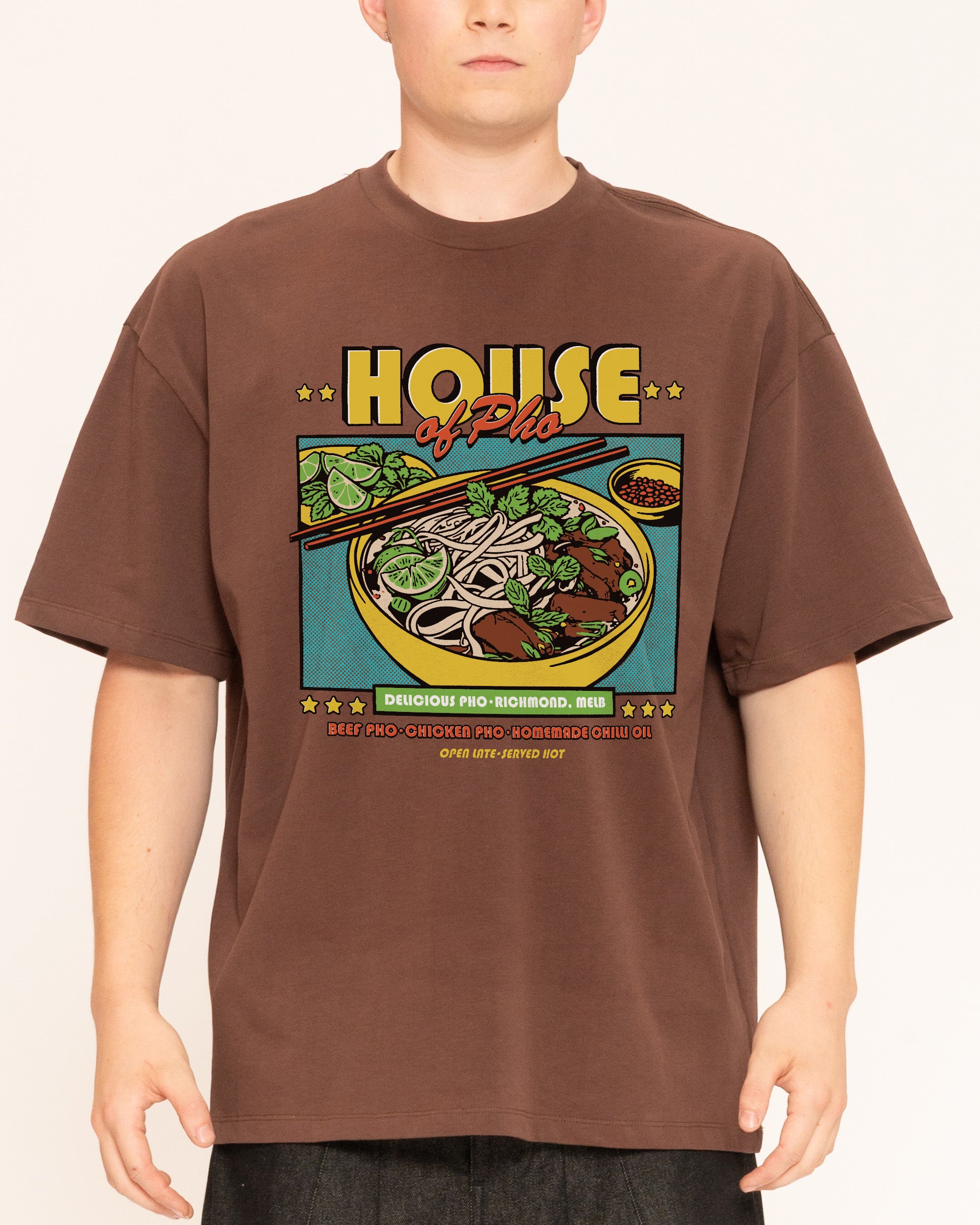 House of Pho Brown Oversized Tee