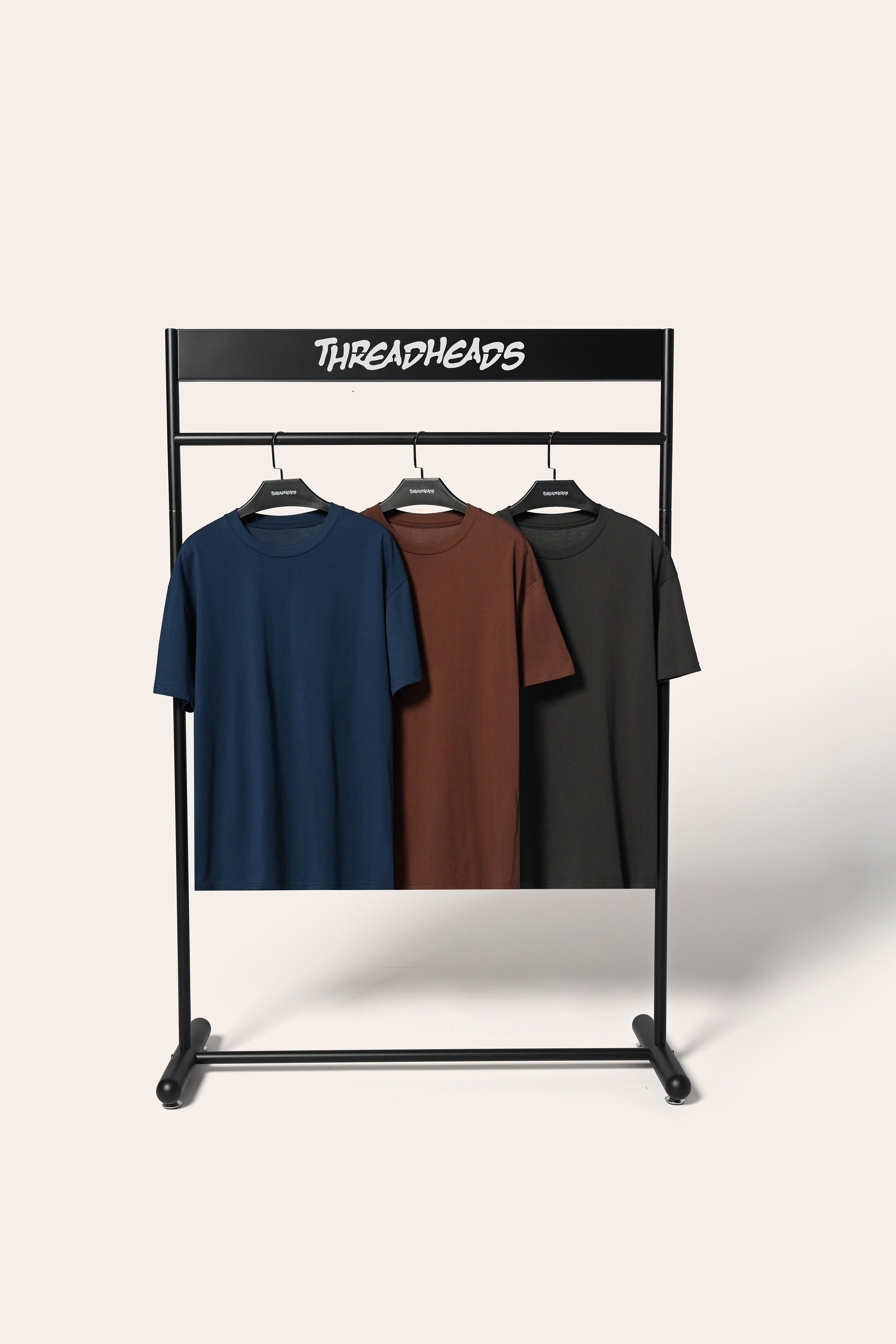 Classic Tee 3-Pack: Charcoal, Navy, Brown