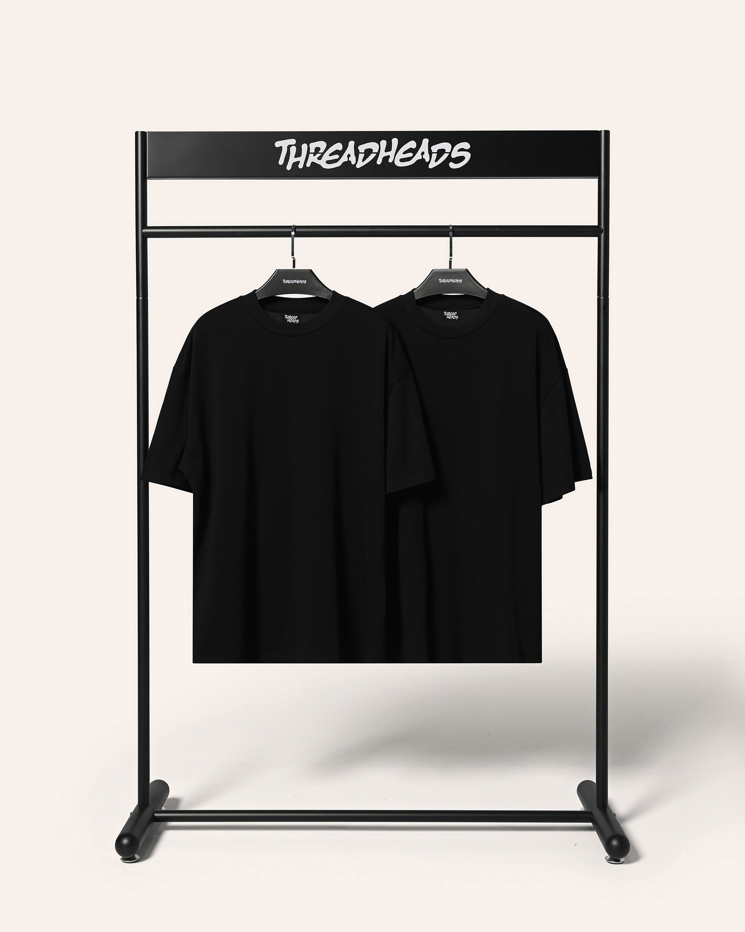 Oversized Tee 2-Pack: Black | Threadheads USA
