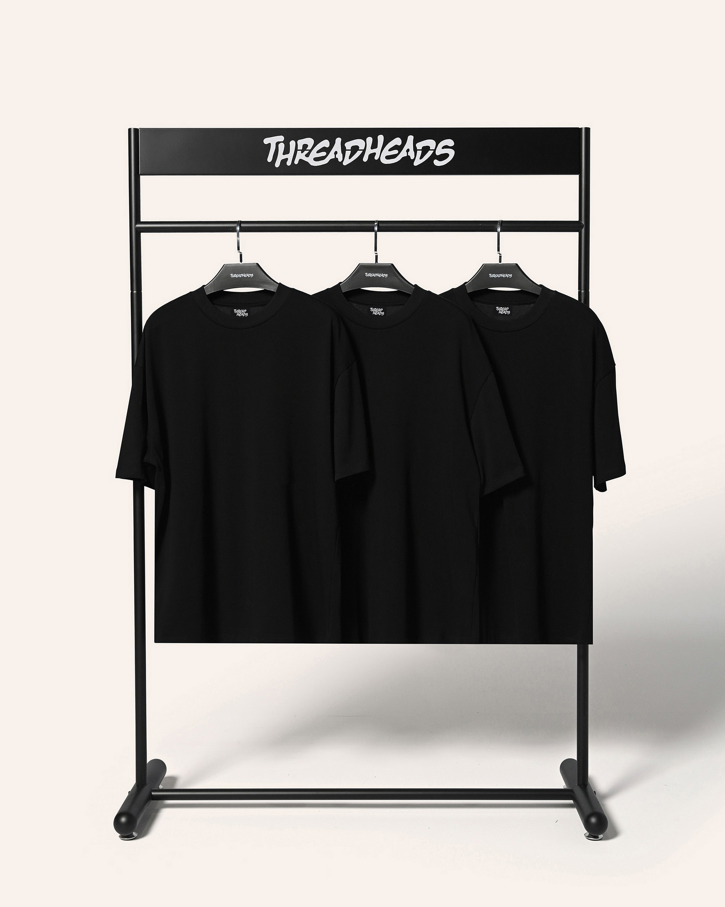 Oversized Tee 3 Pack: Black | Threadheads USA
