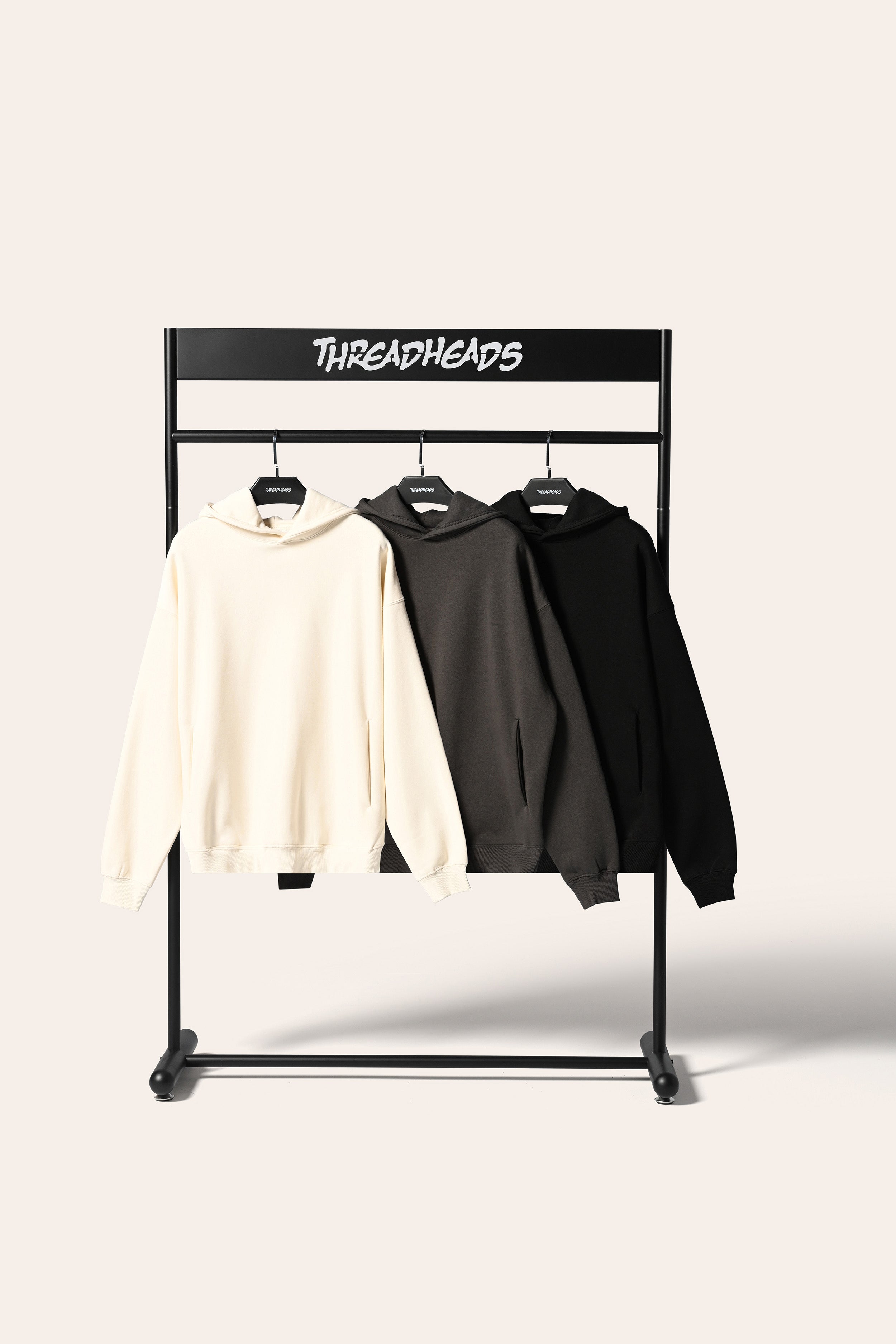 Classic Hoodie 3 Pack: Black, Charcoal, Natural