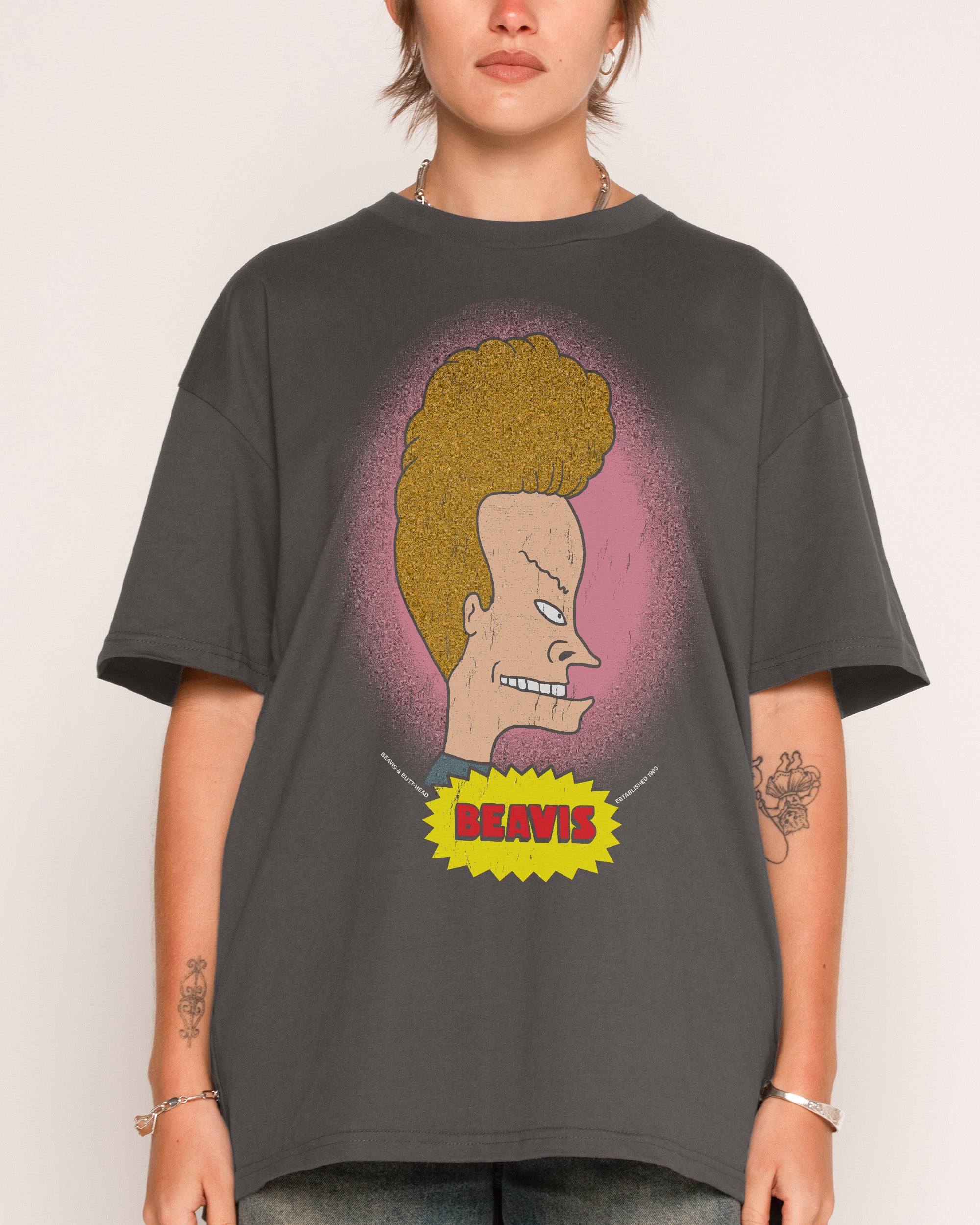 Face Off Charcoal T-Shirt