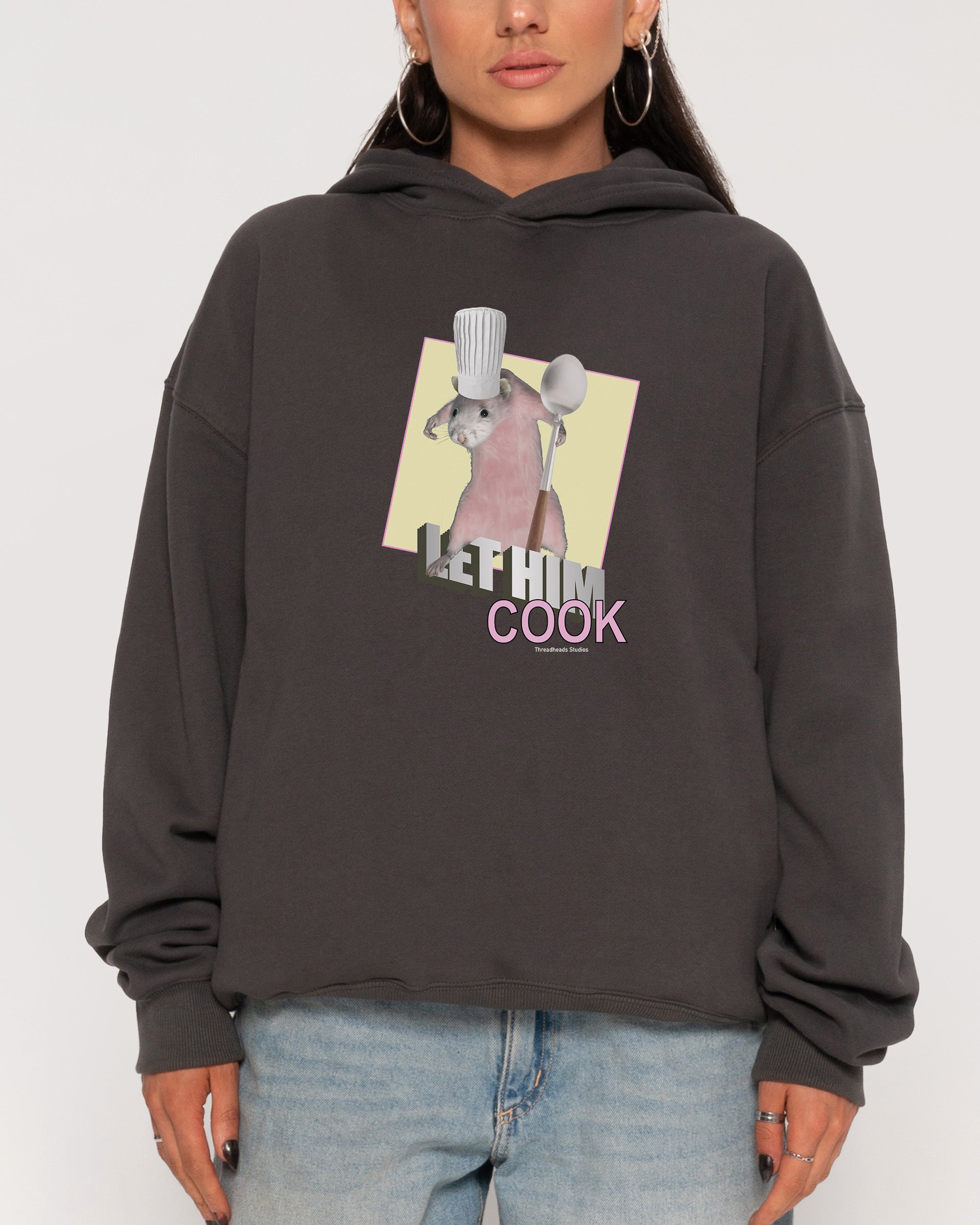 Let Him Cook Charcoal Hoodie