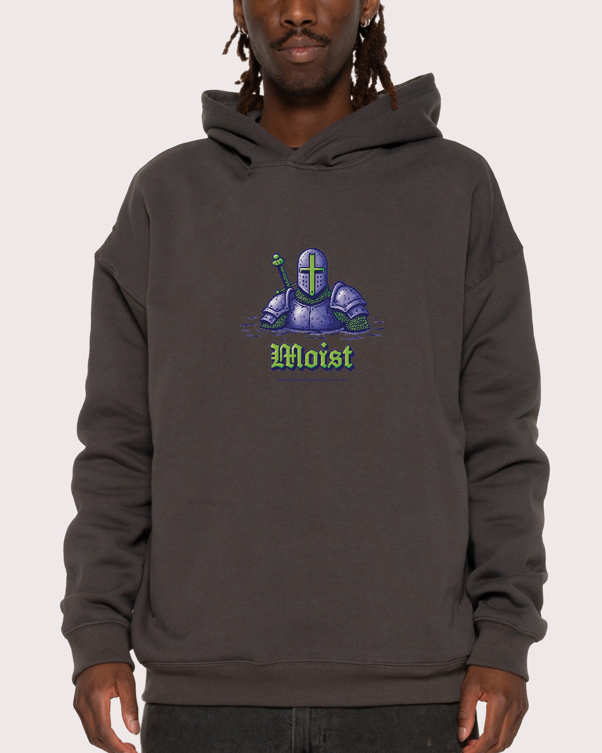 Moist Knight Charcoal Hoodie