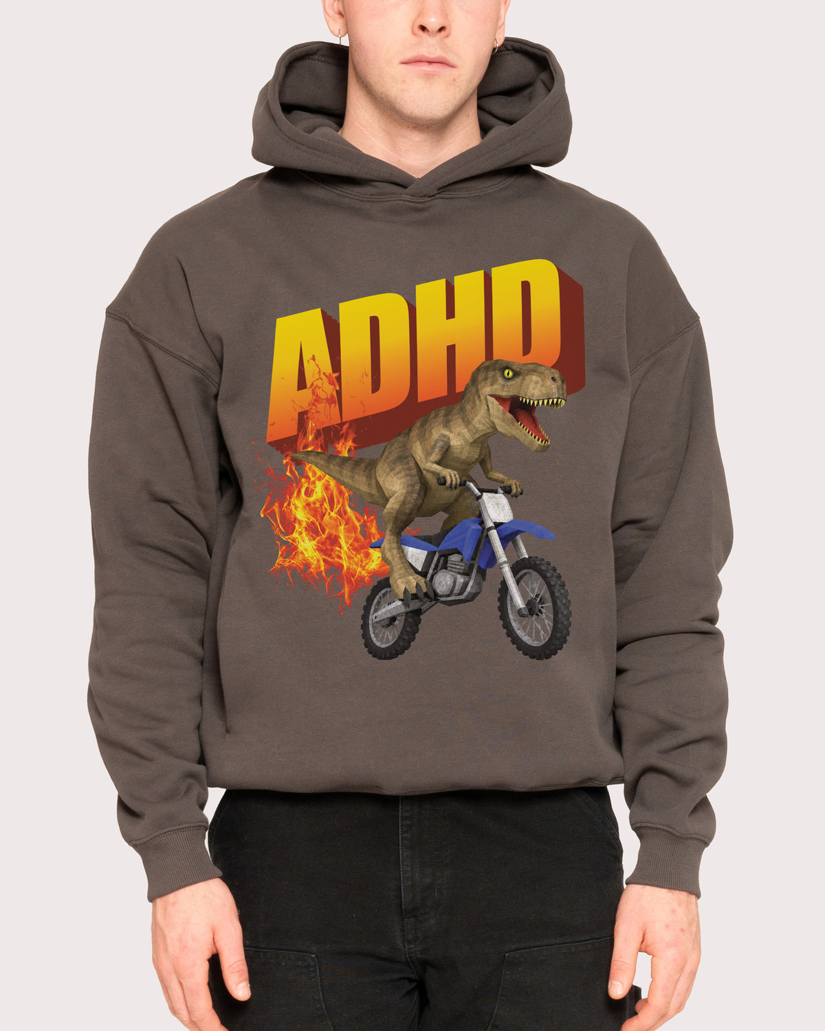 ADHD Charcoal Hoodie
