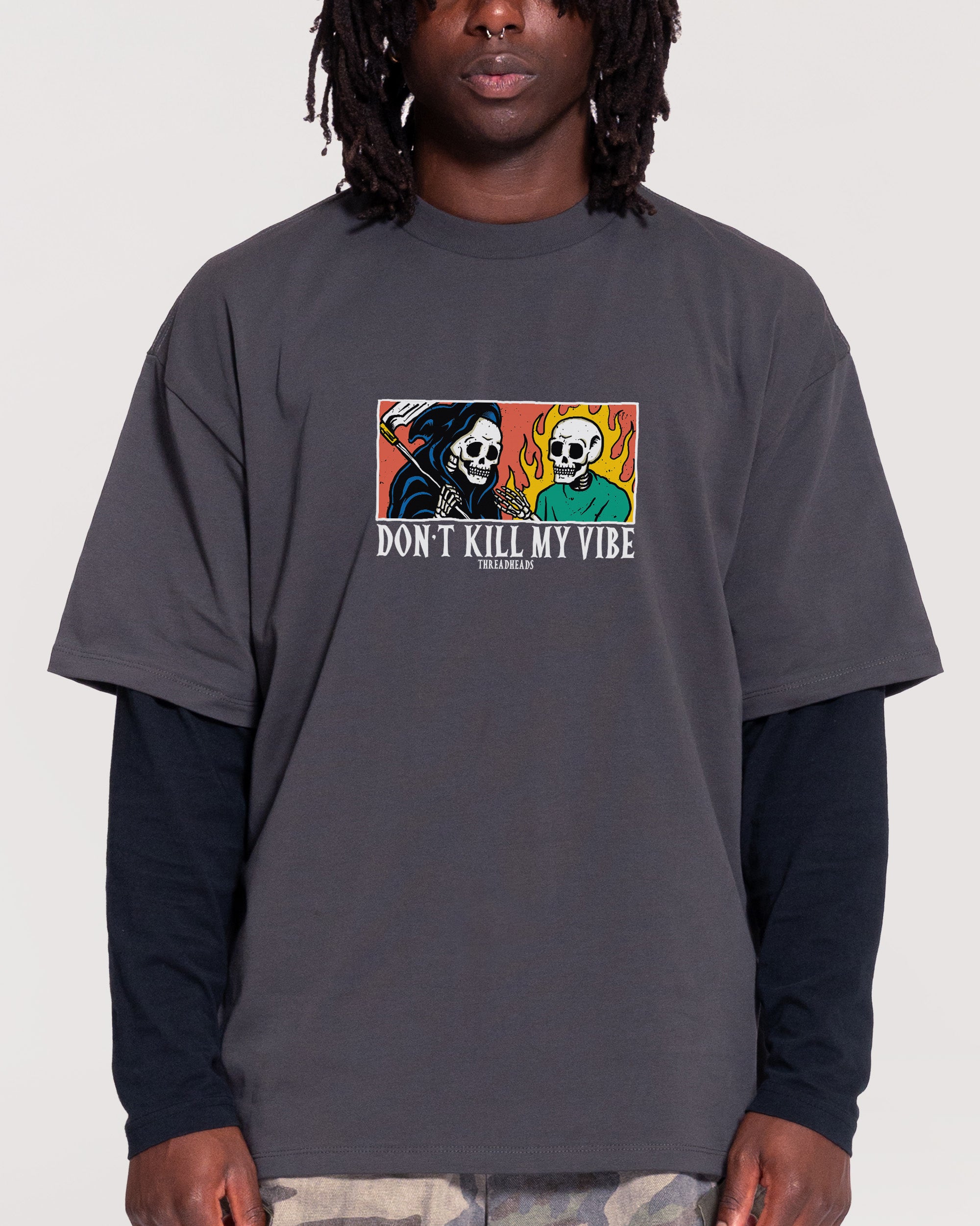 Don't Kill My Vibe Oversized Tee