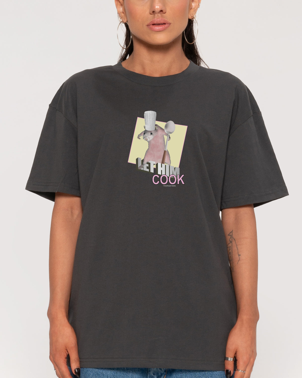 Let Him Cook T-Shirt - Charcoal