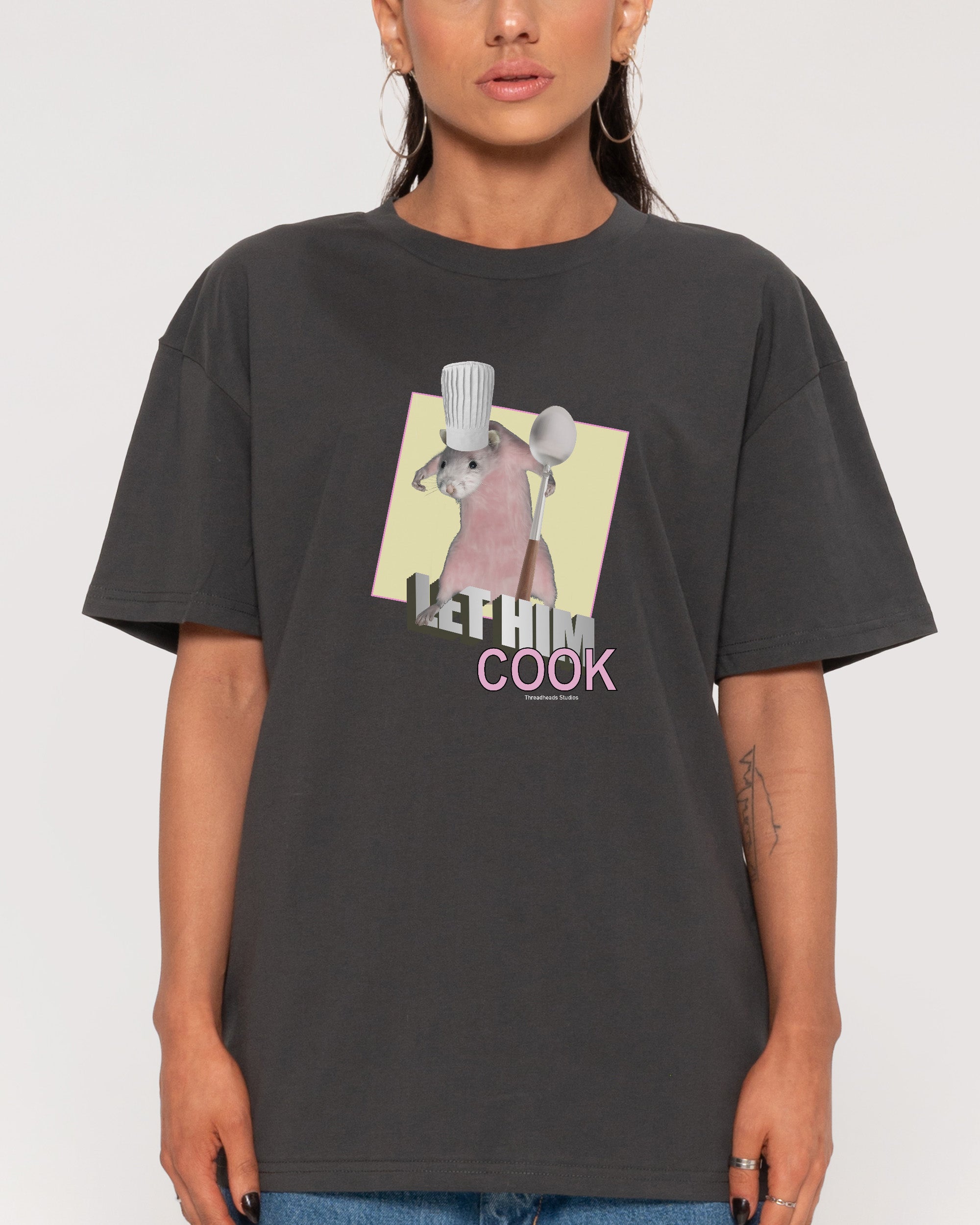 Let Him Cook Charcoal T-Shirt