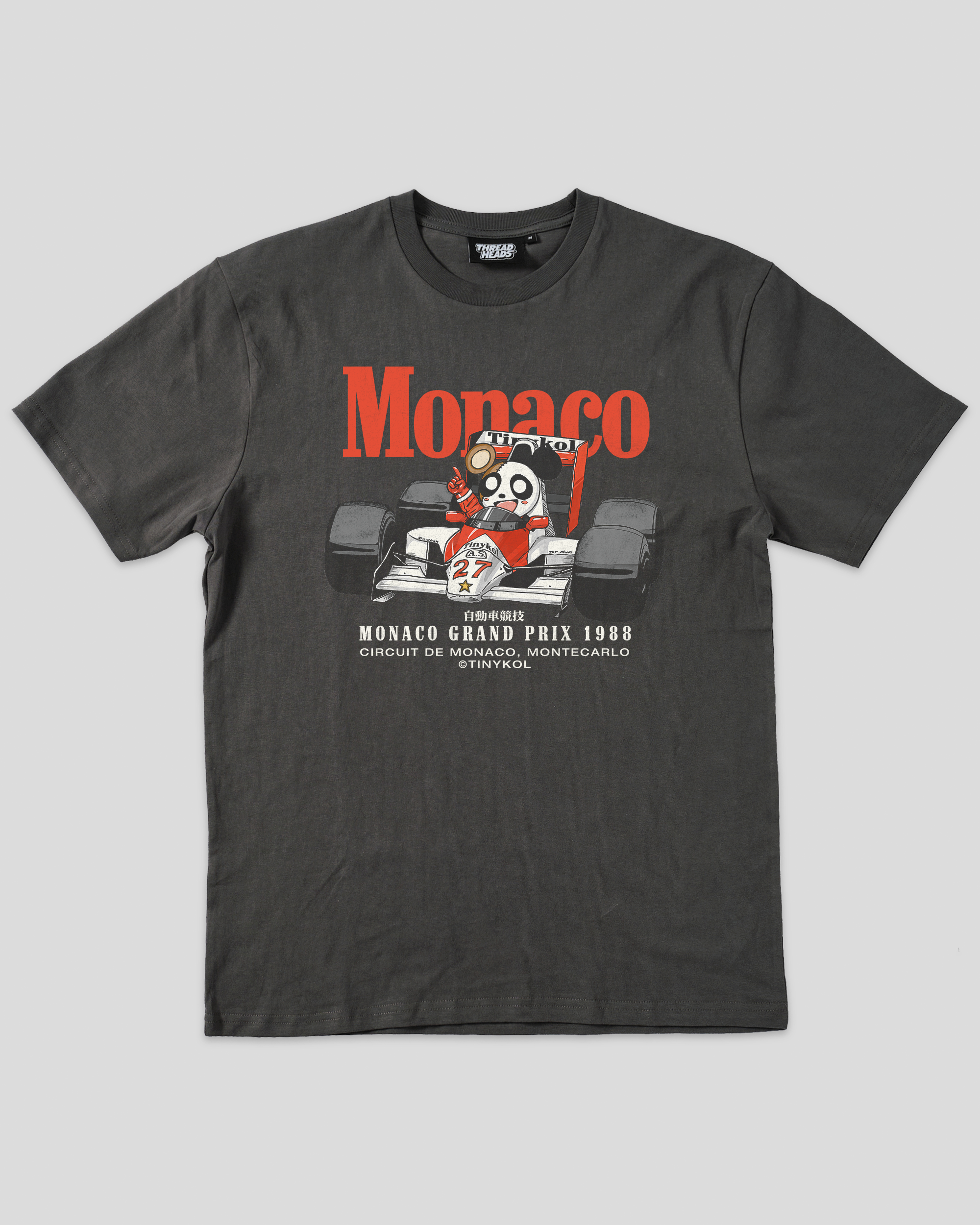 Monaco Racing T-Shirt Australia Online Coal