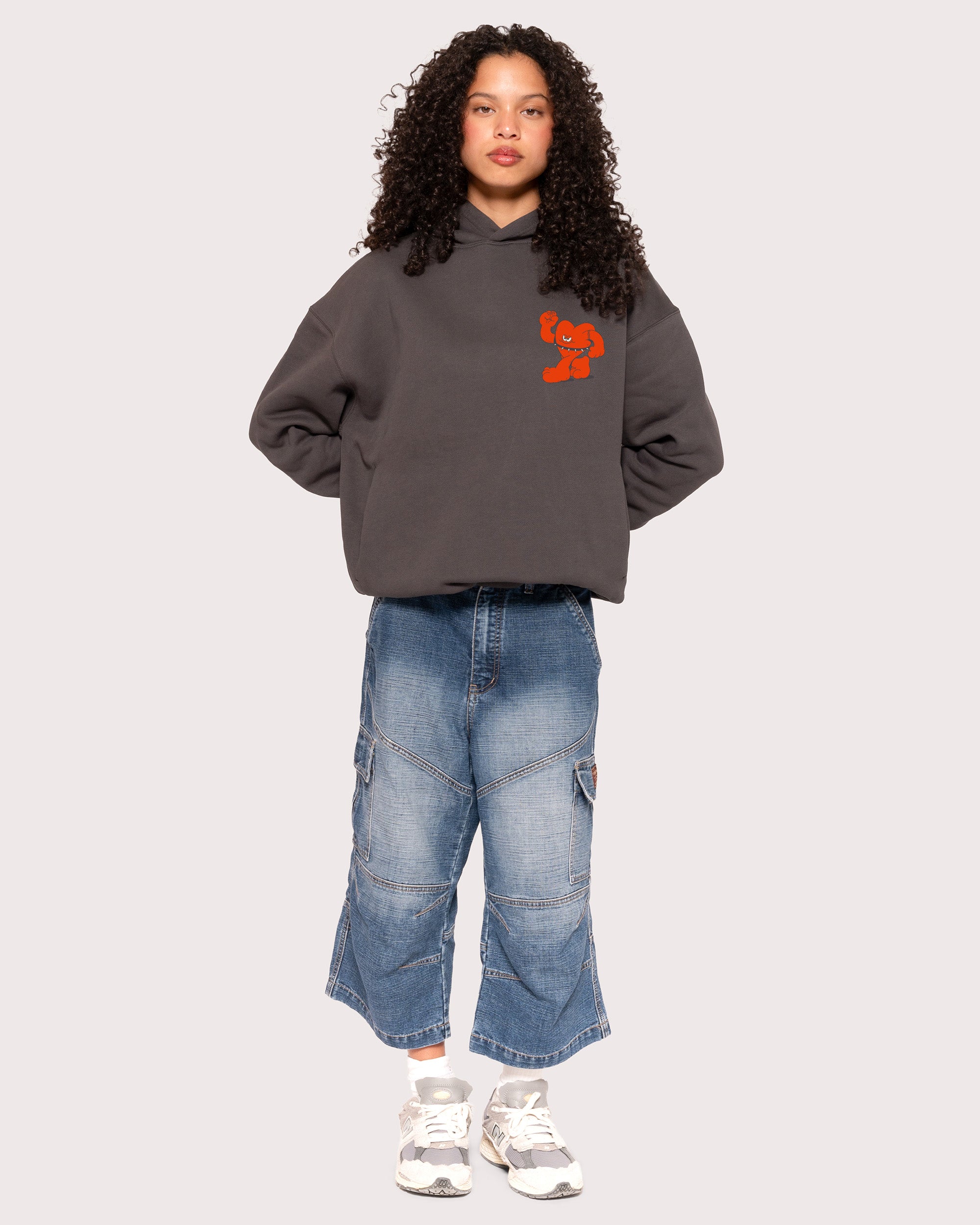 Hardcore Heartcore Charcoal Hoodie