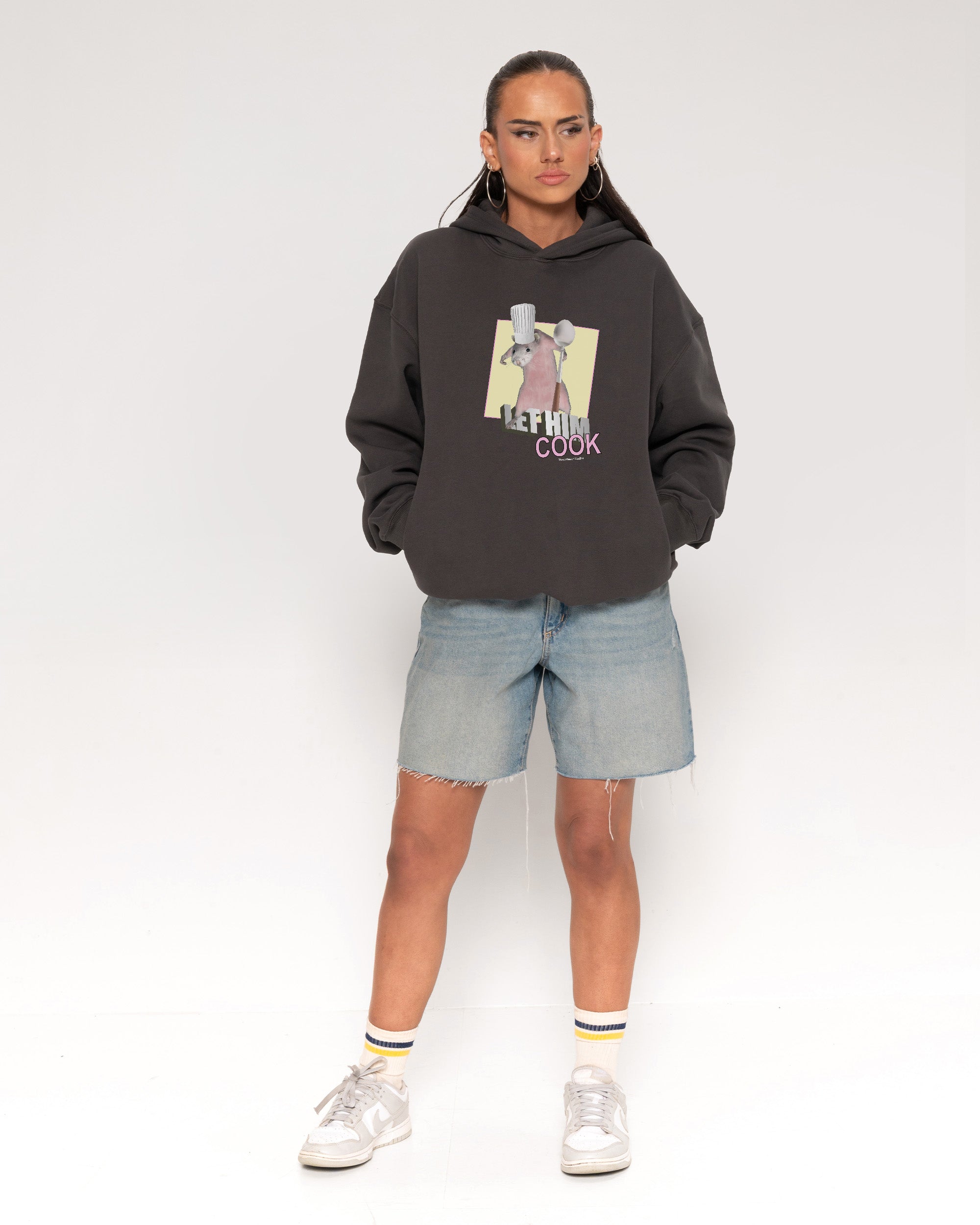 Let Him Cook Charcoal Hoodie