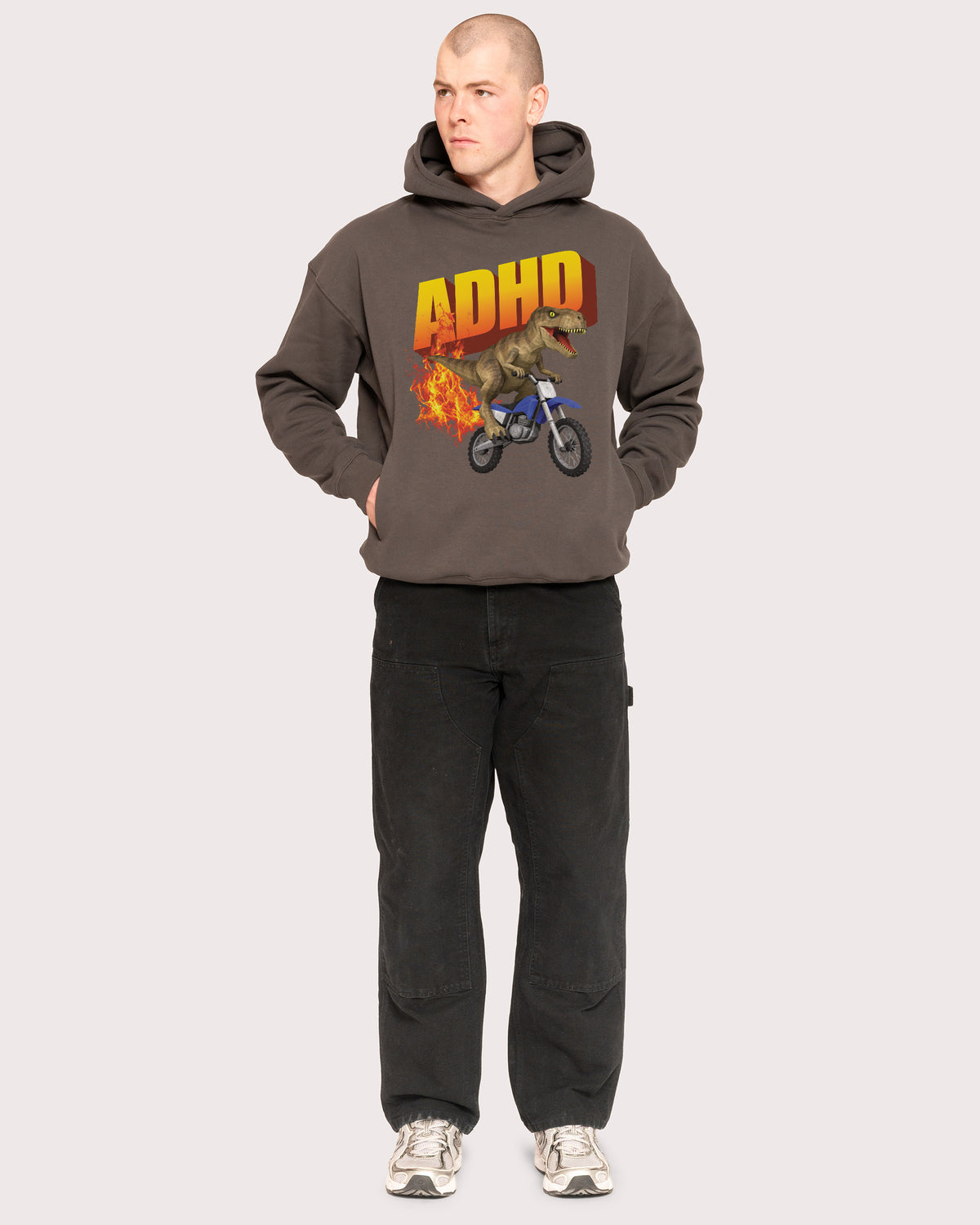 ADHD Charcoal Hoodie