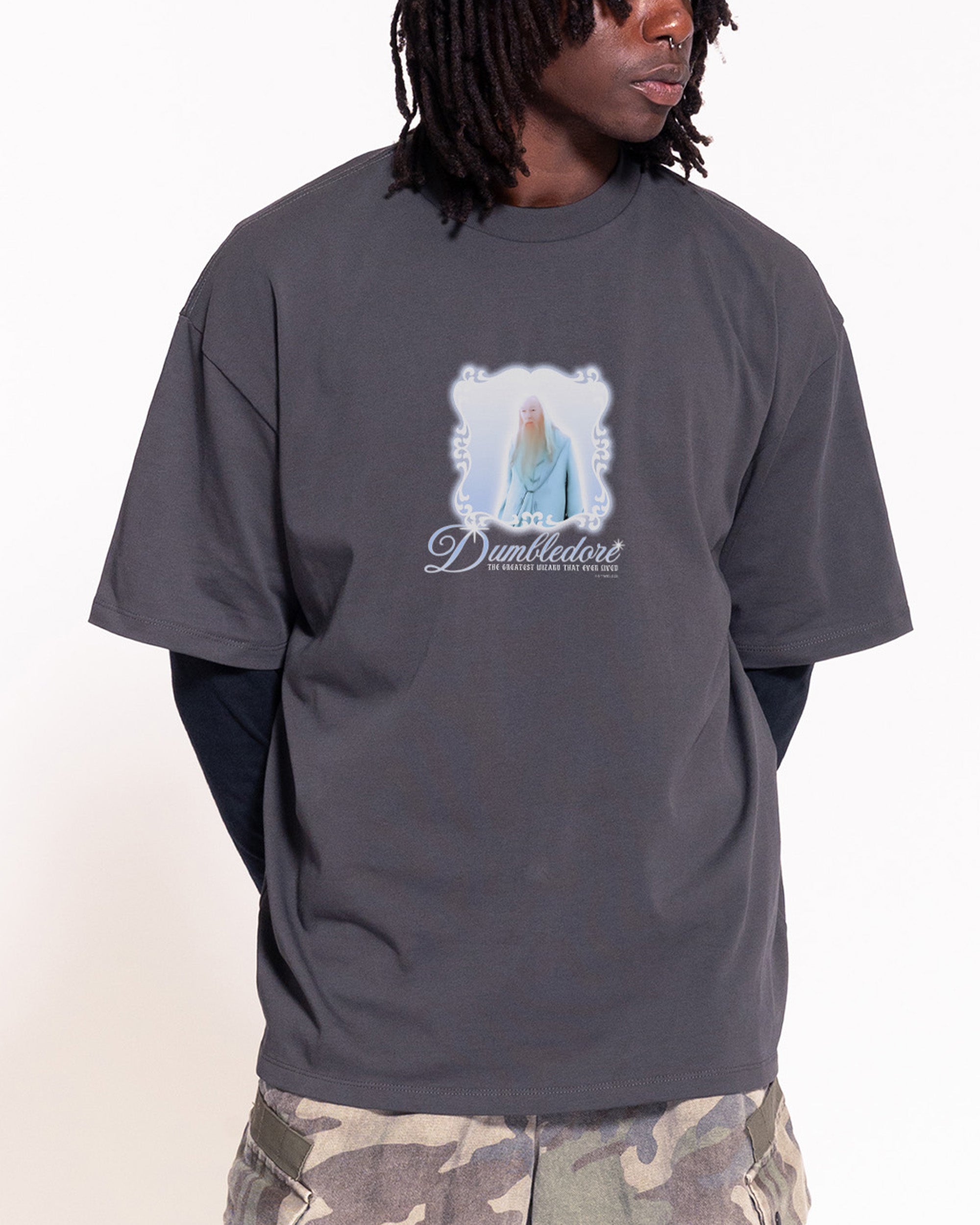 Dumbledore Charcoal Oversized Tee