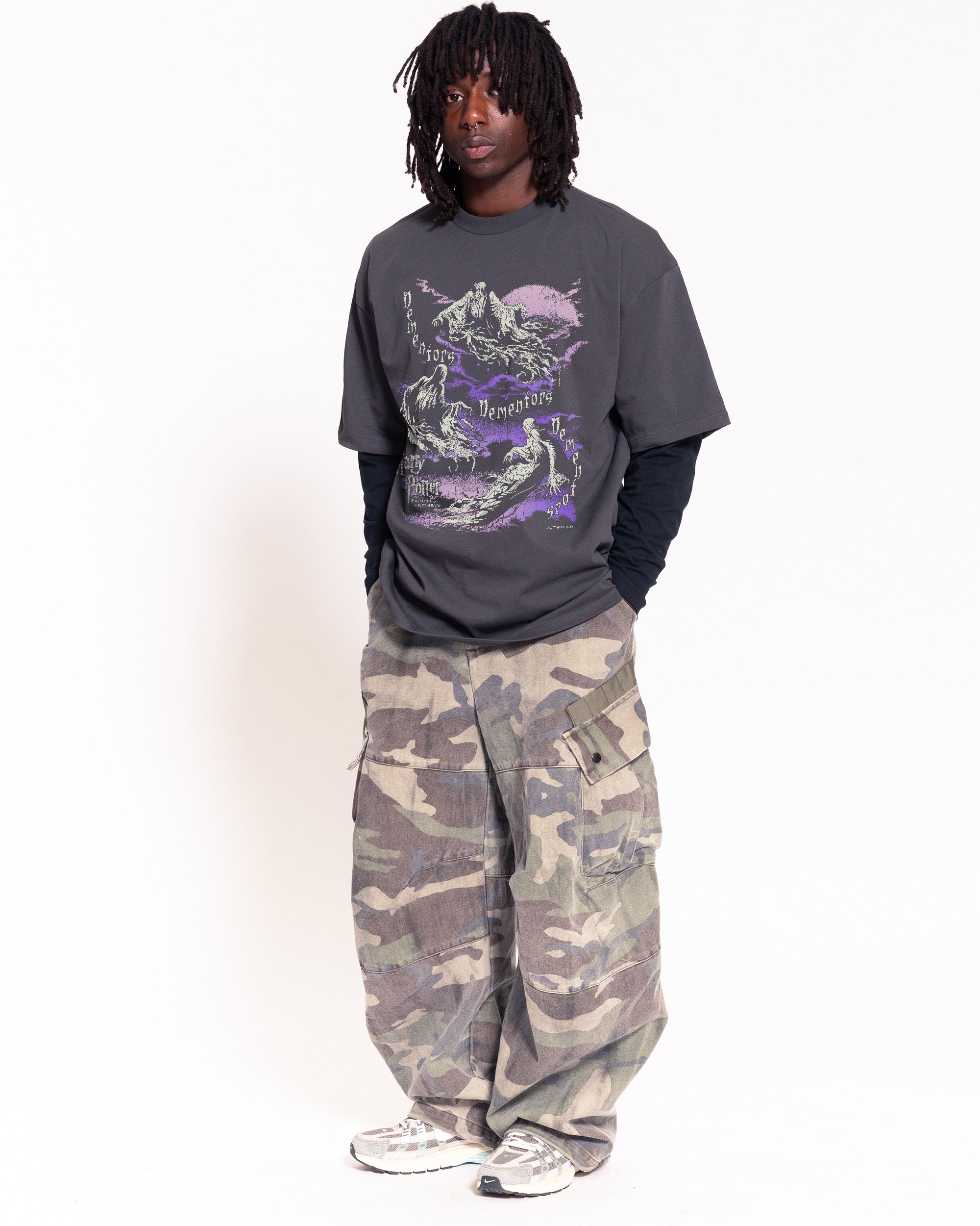 Dementors Charcoal Oversized Tee