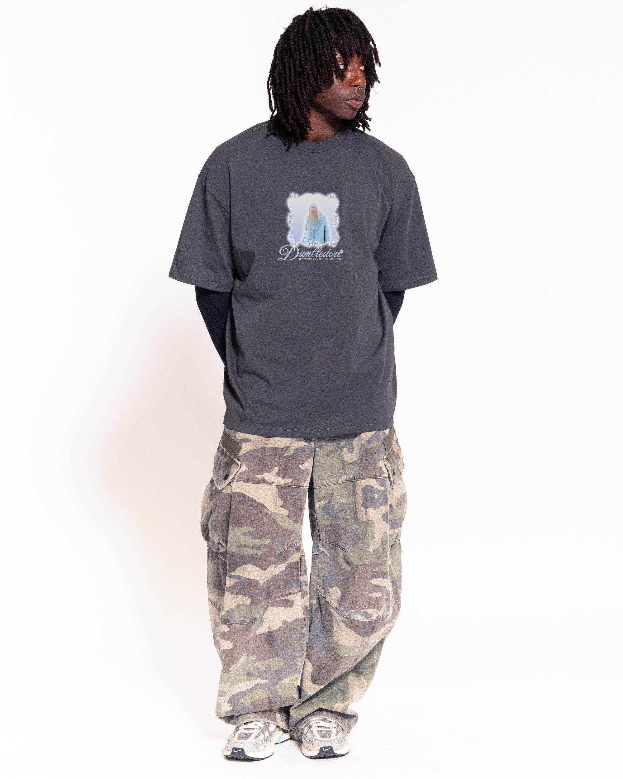 Dumbledore Charcoal Oversized Tee