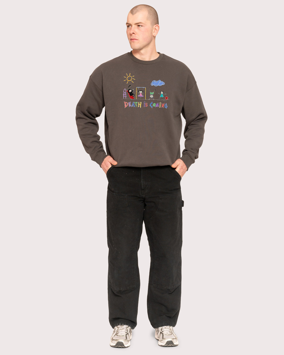 Death is Coming Charcoal Sweatshirt