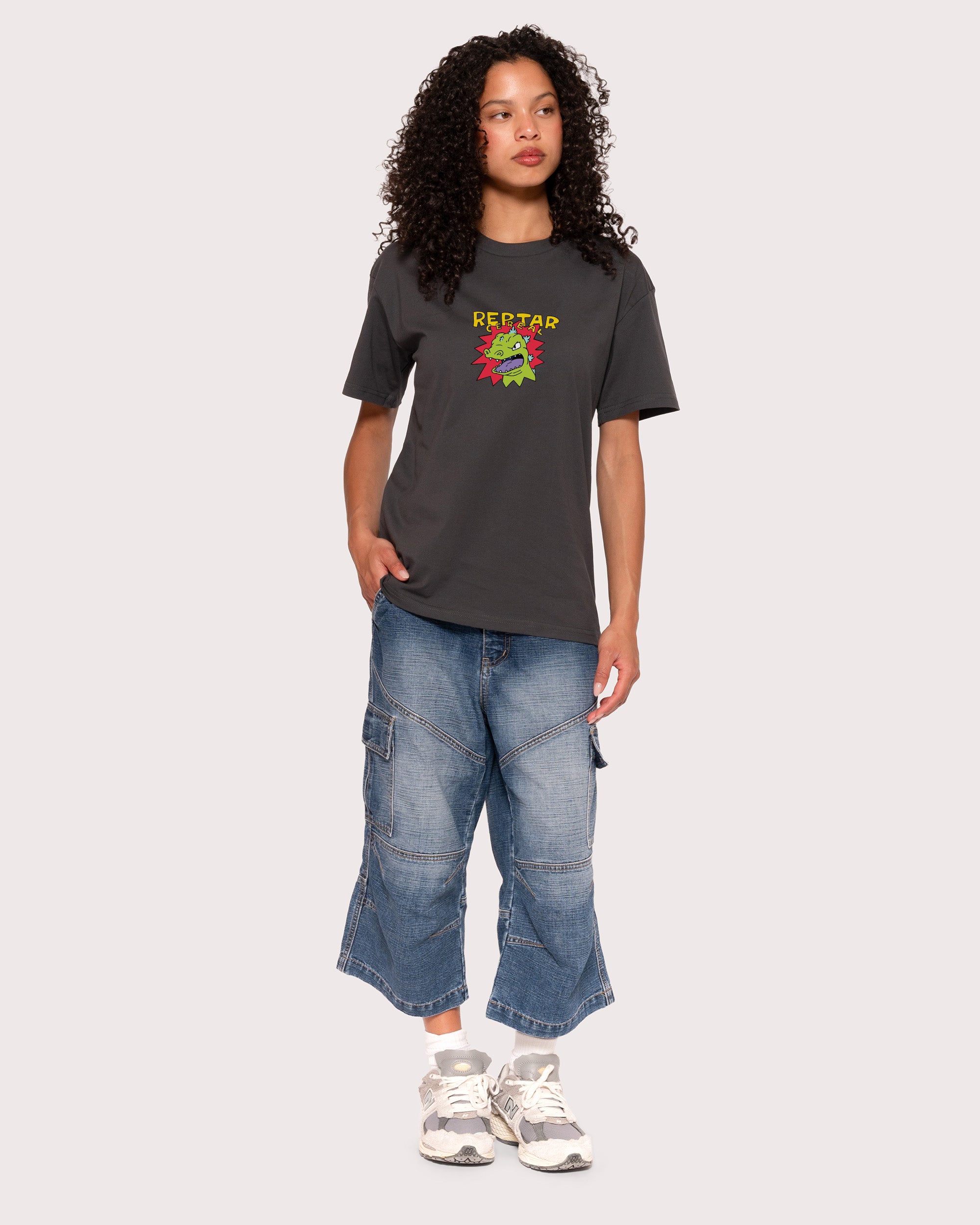 Reptar Cereal Charcoal T-Shirt