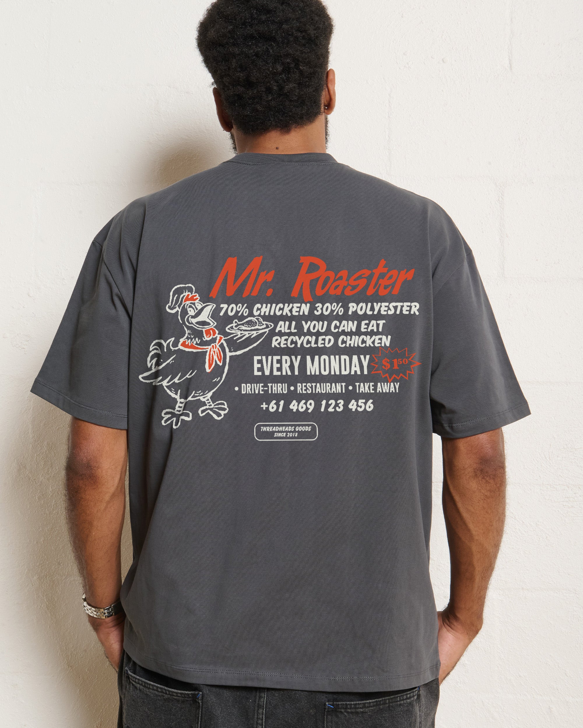 Mr. Roaster Fried Chicken Oversized Tee