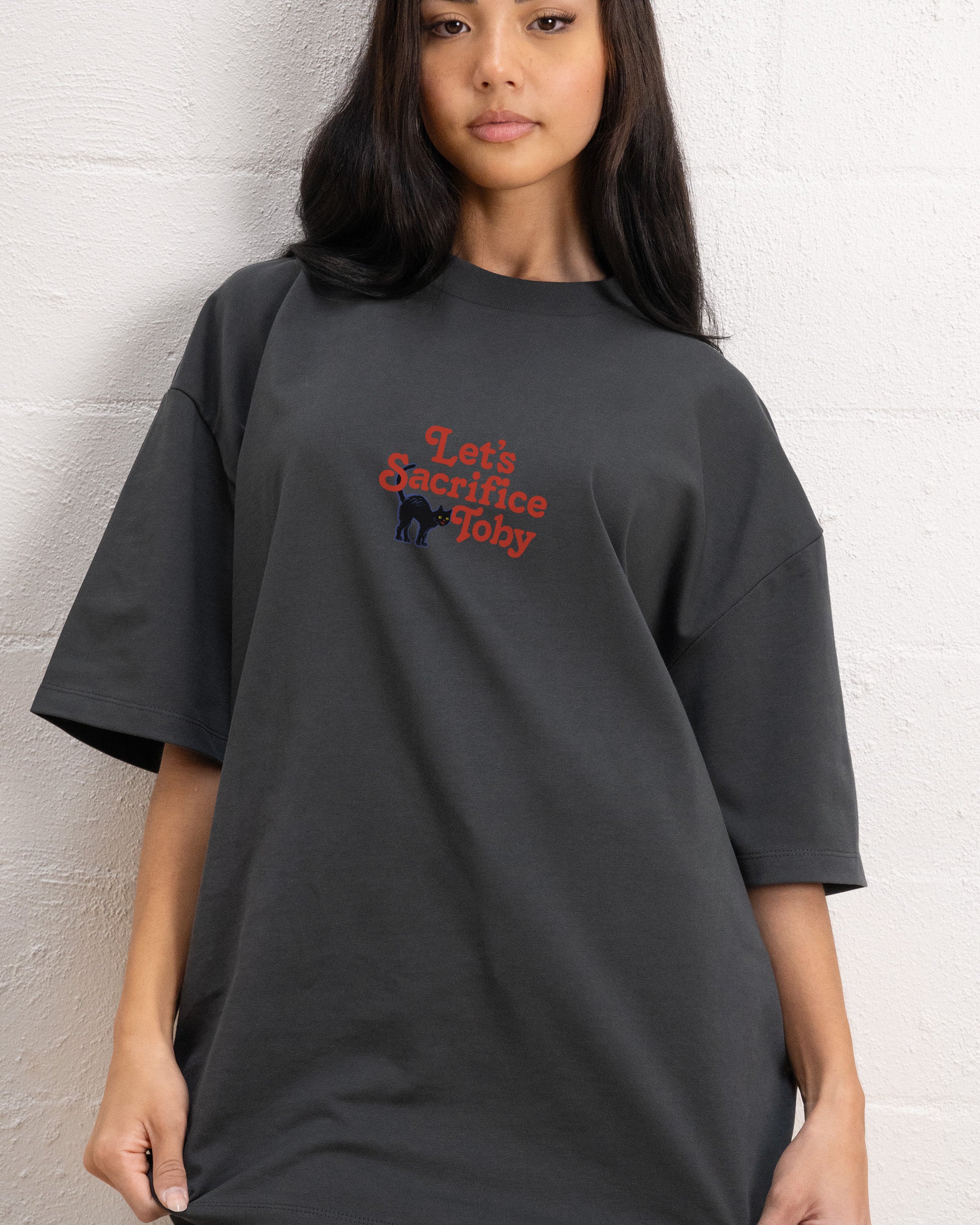 Let's Sacrifice Toby Front and Back Oversized Tee Australia Online Threadheads