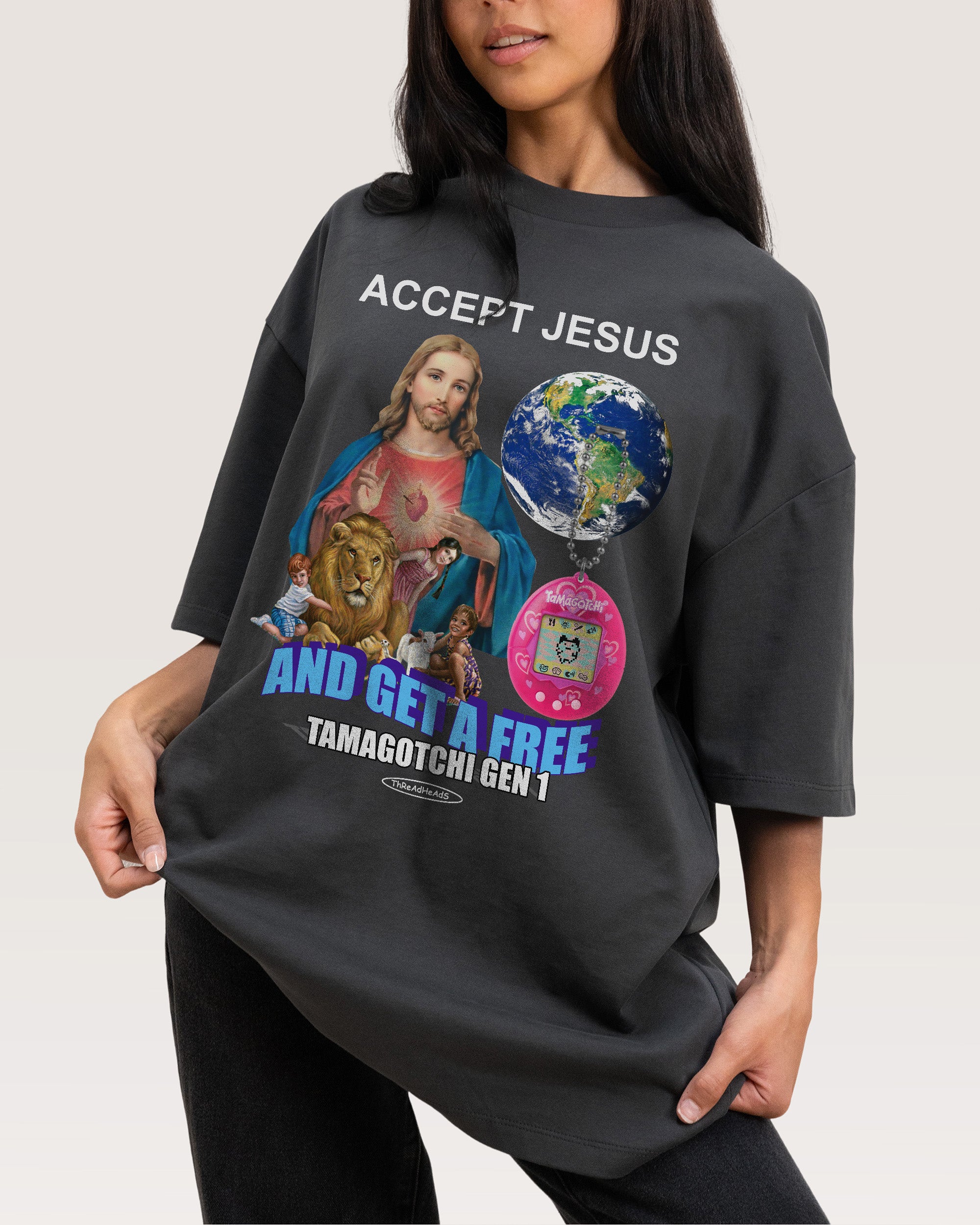 Accept Jesus Oversized Tee Australia Threadheads Online