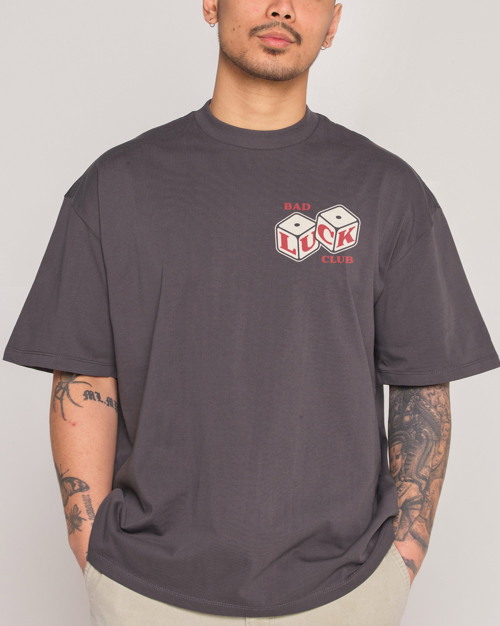 Bad Luck Club Charcoal Oversized Tee