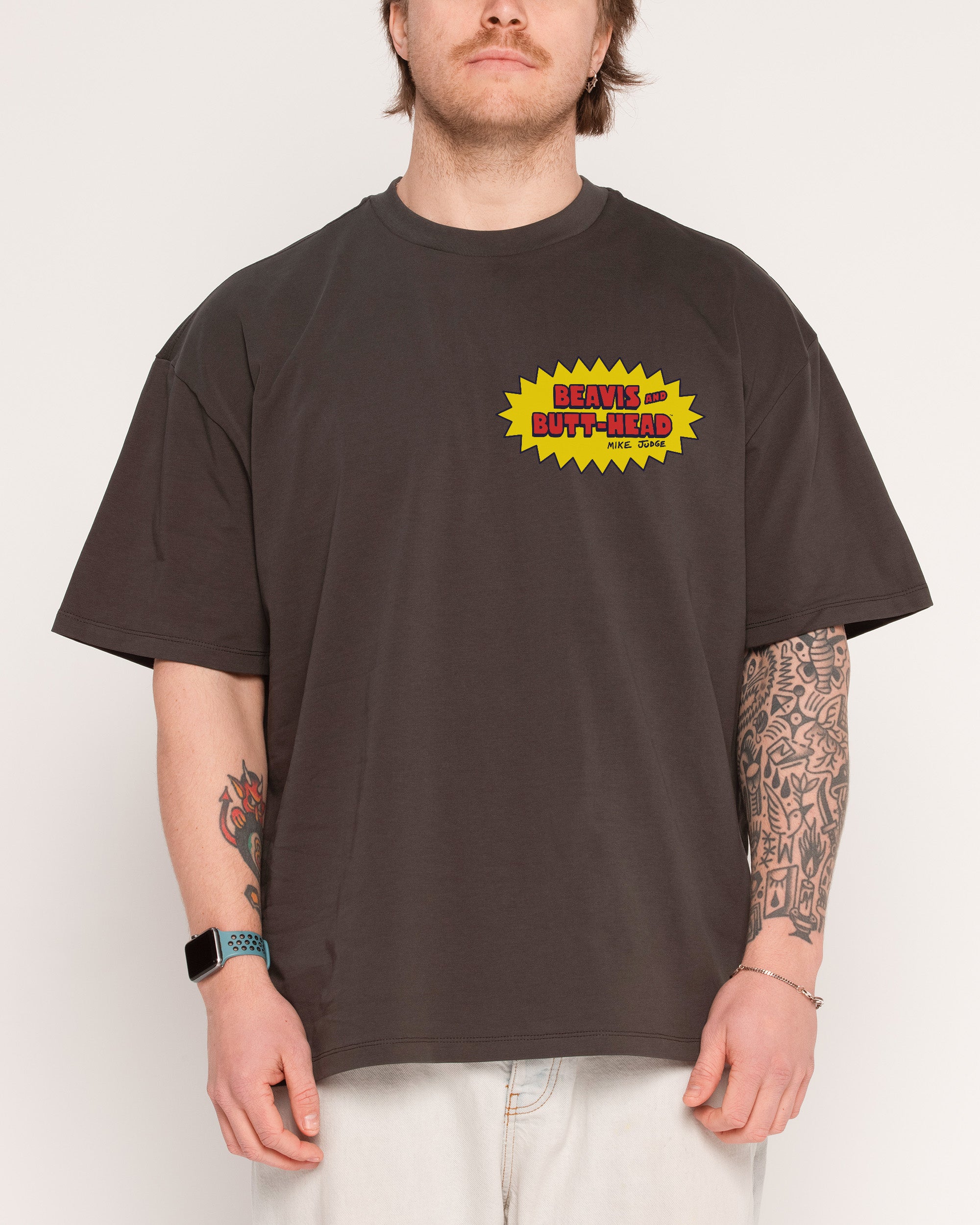 Couch Life Charcoal Oversized Tee