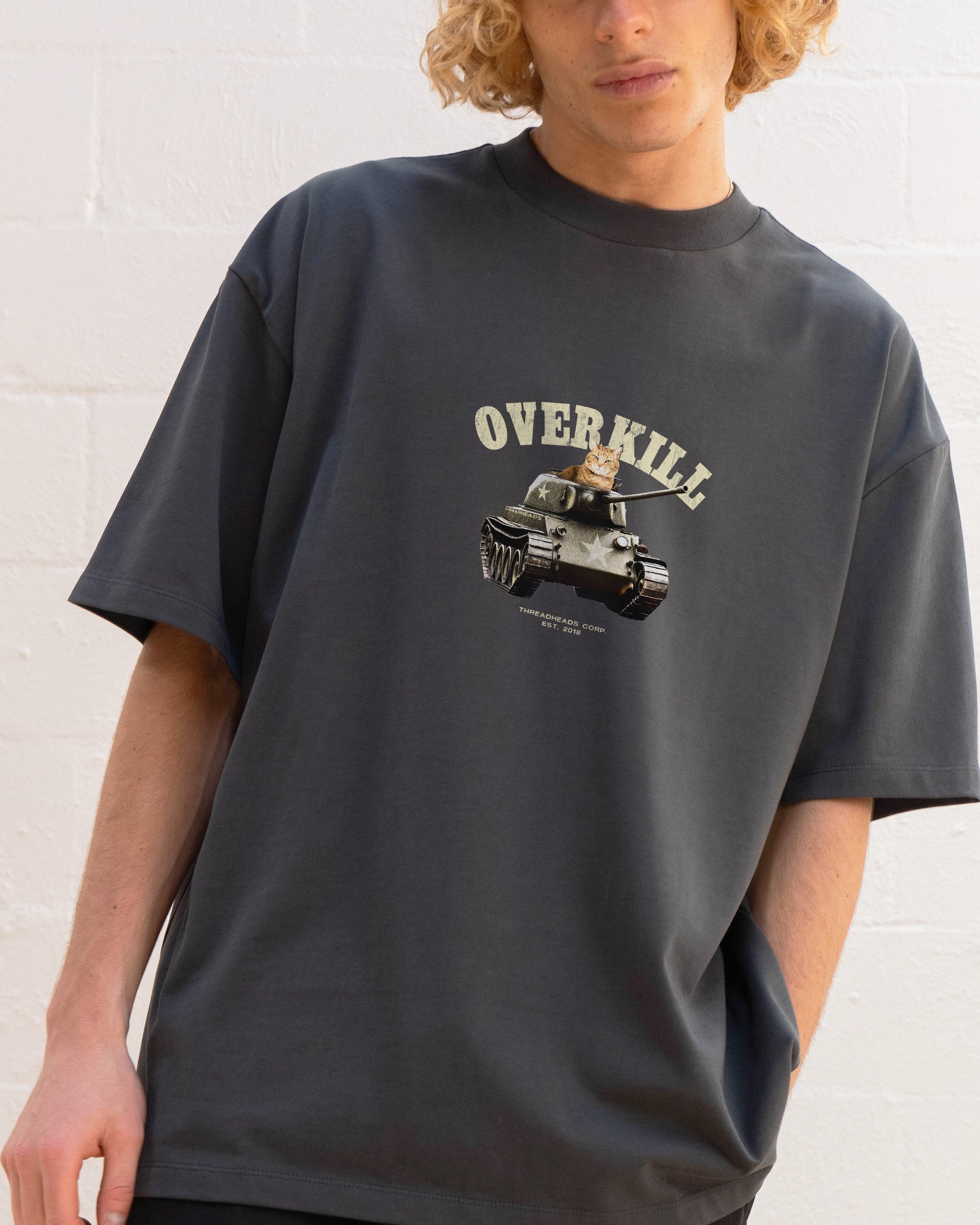 Overkill Oversized Tee Australia Online Charcoal