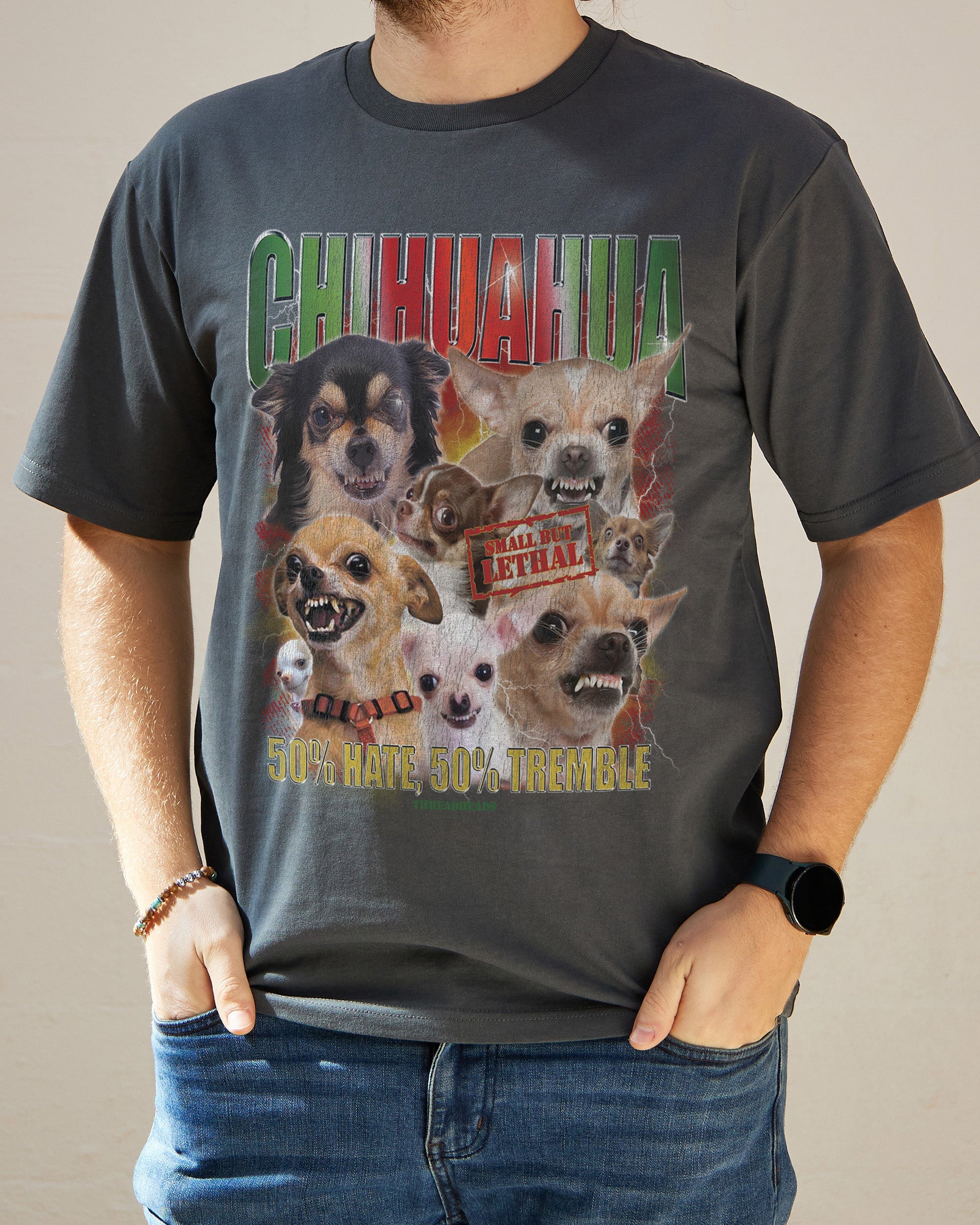 The Chihuahua T-Shirt Australia Online Charcoal