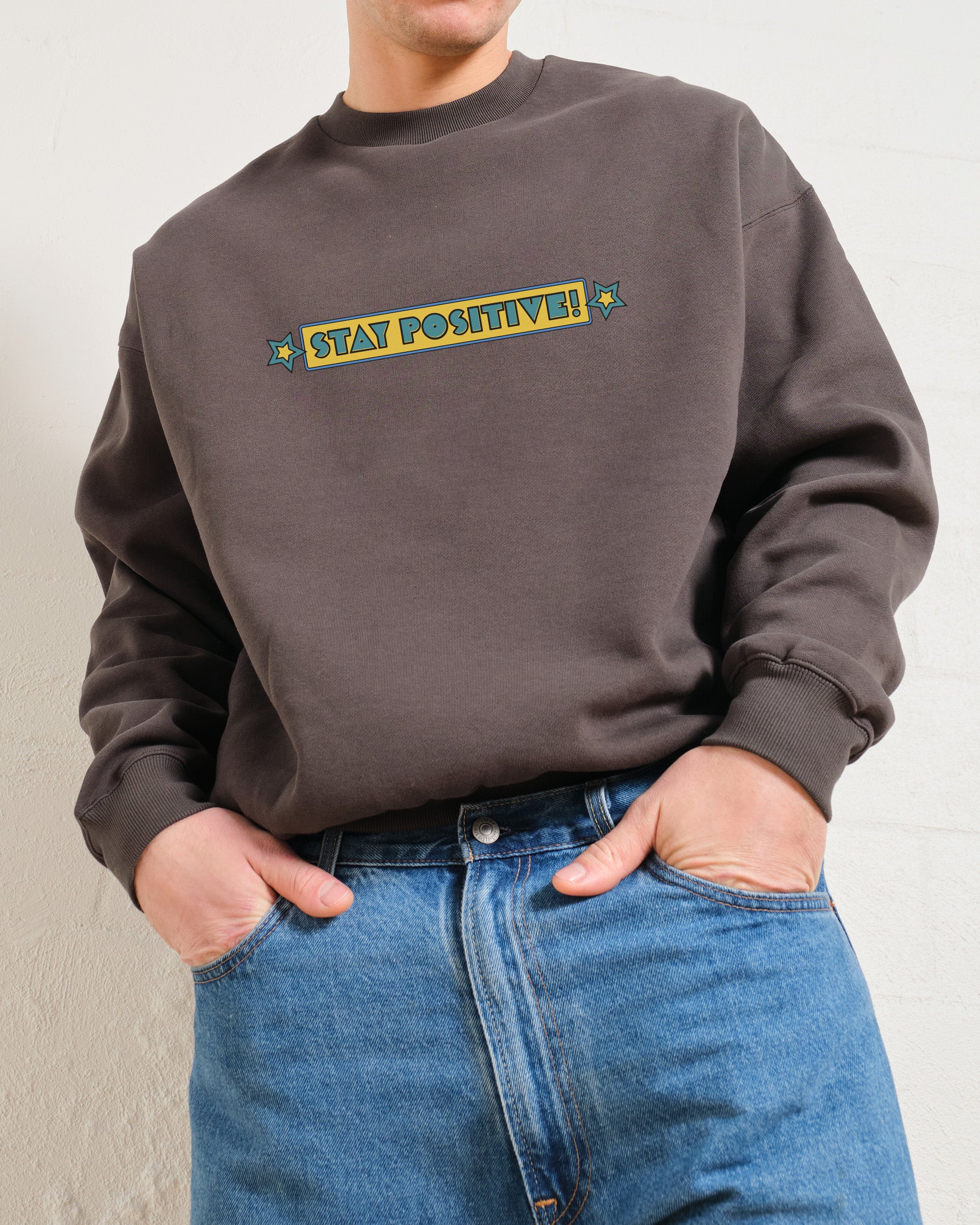 Stay Positive Front and Back Sweatshirt Australia Online