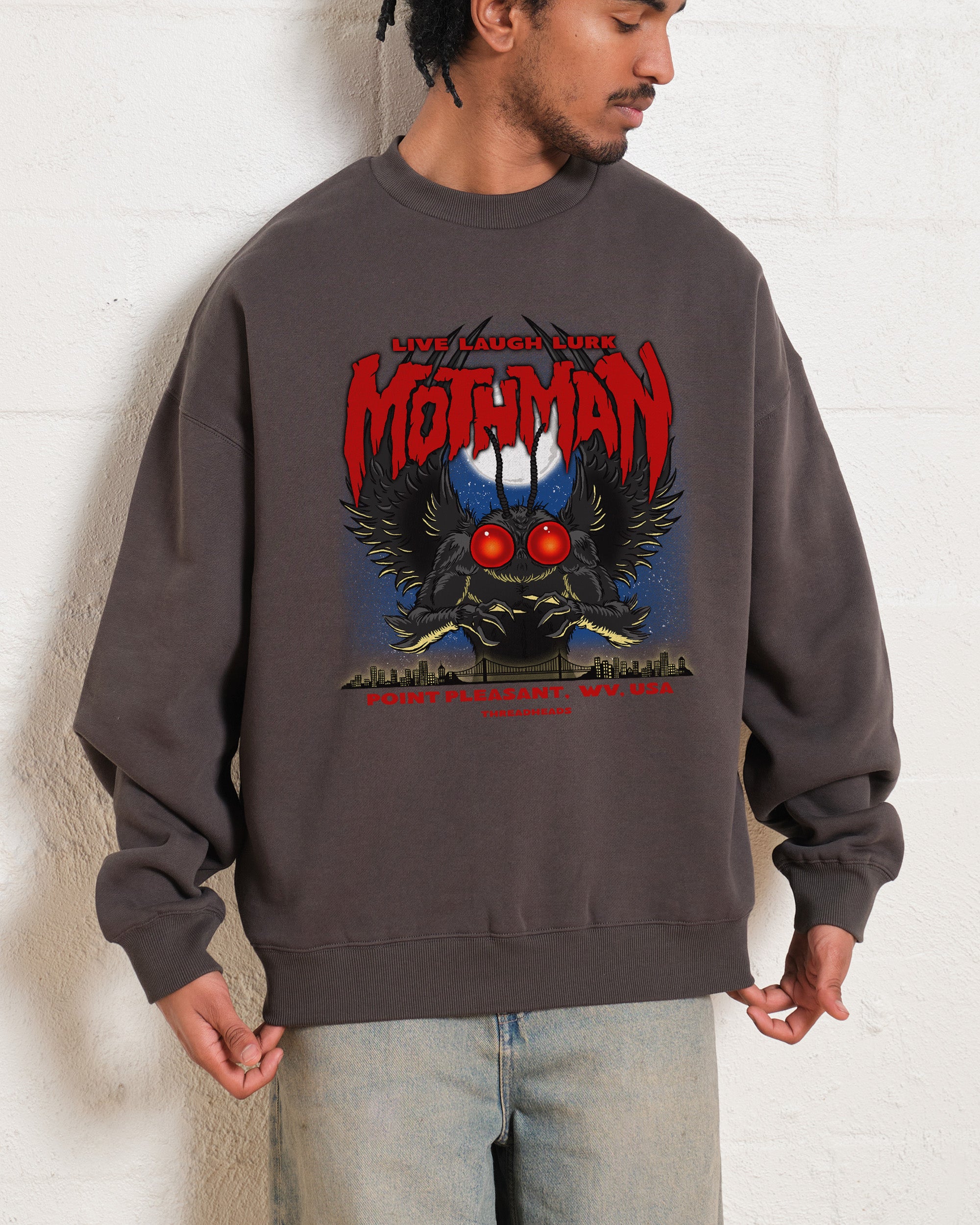 Mothman - Live Laugh Lurk Sweatshirt Australia Online