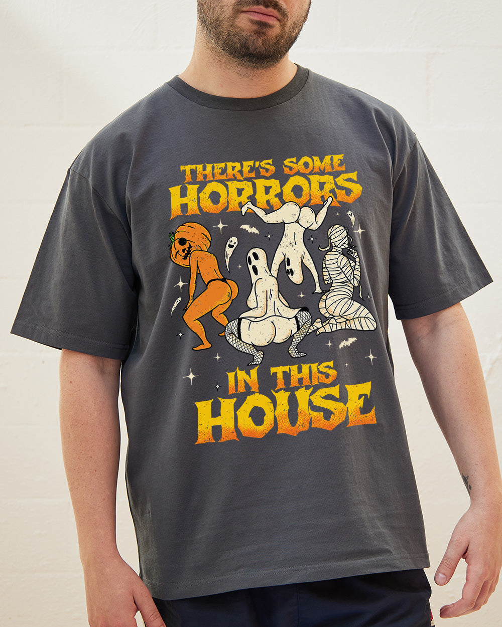 There's Some Horrors In This House T-Shirt Australia Online Coal